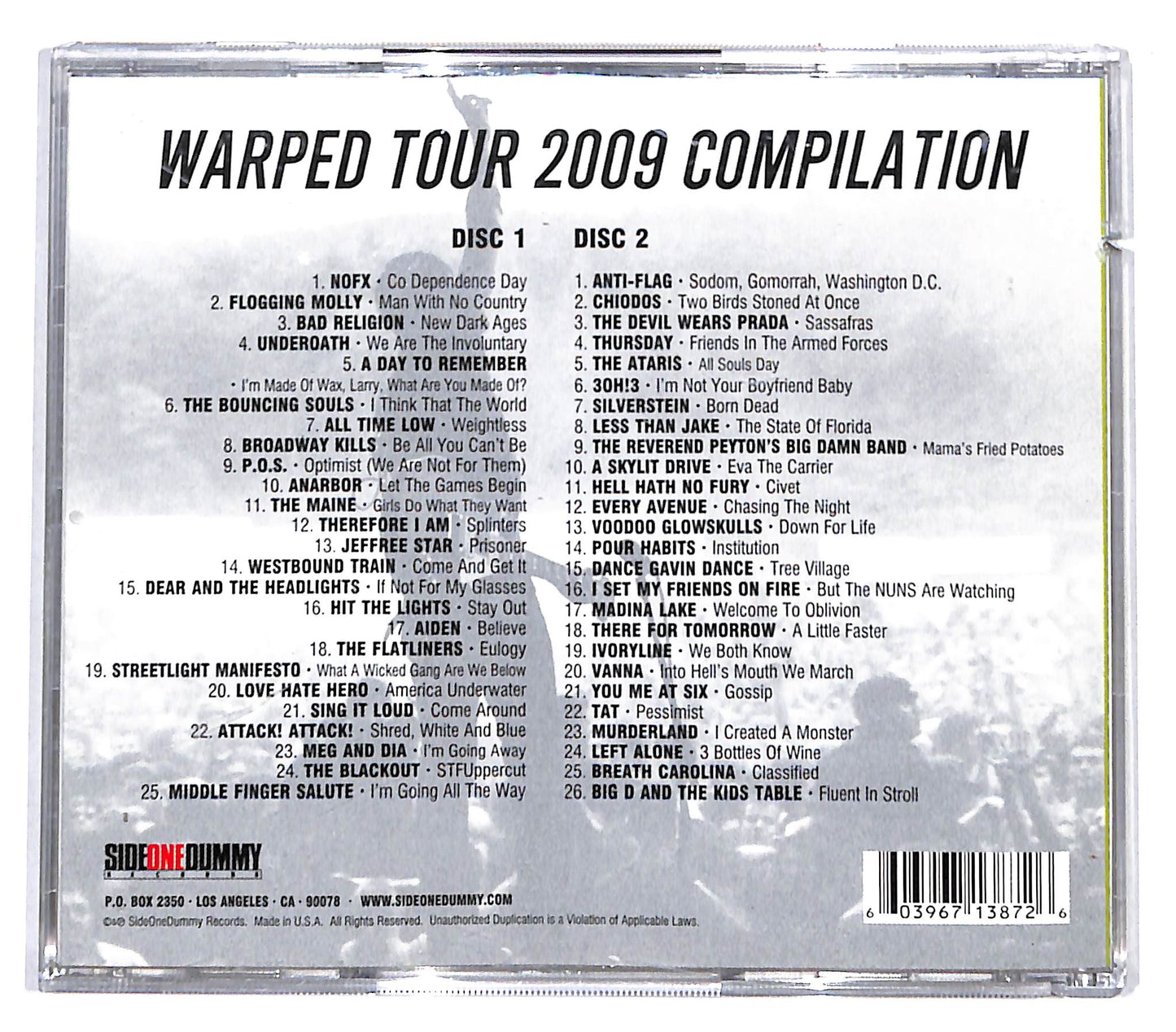 EBOND Various - Vans Warped Tour 2009 Compilation CD CD136202