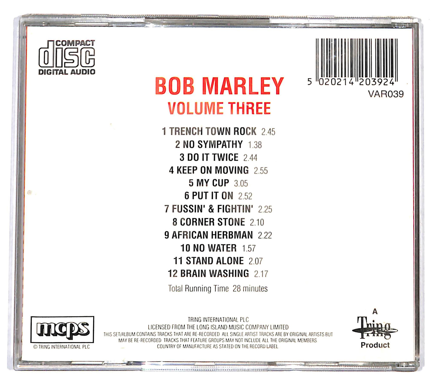EBOND Bob Marley - Bob Marley - Volume 3 CD CD136205