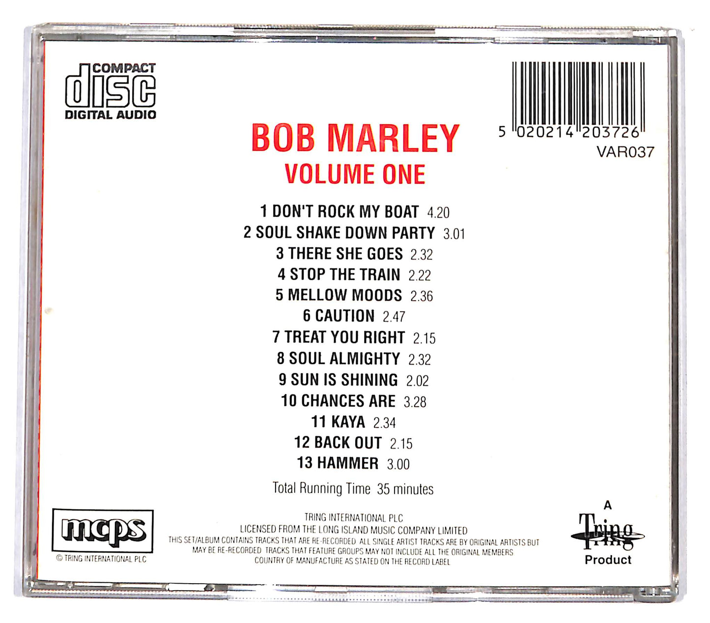 EBOND Bob Marley - The Bob Marley Collection: Bob Marley - Volume 1 CD CD136223