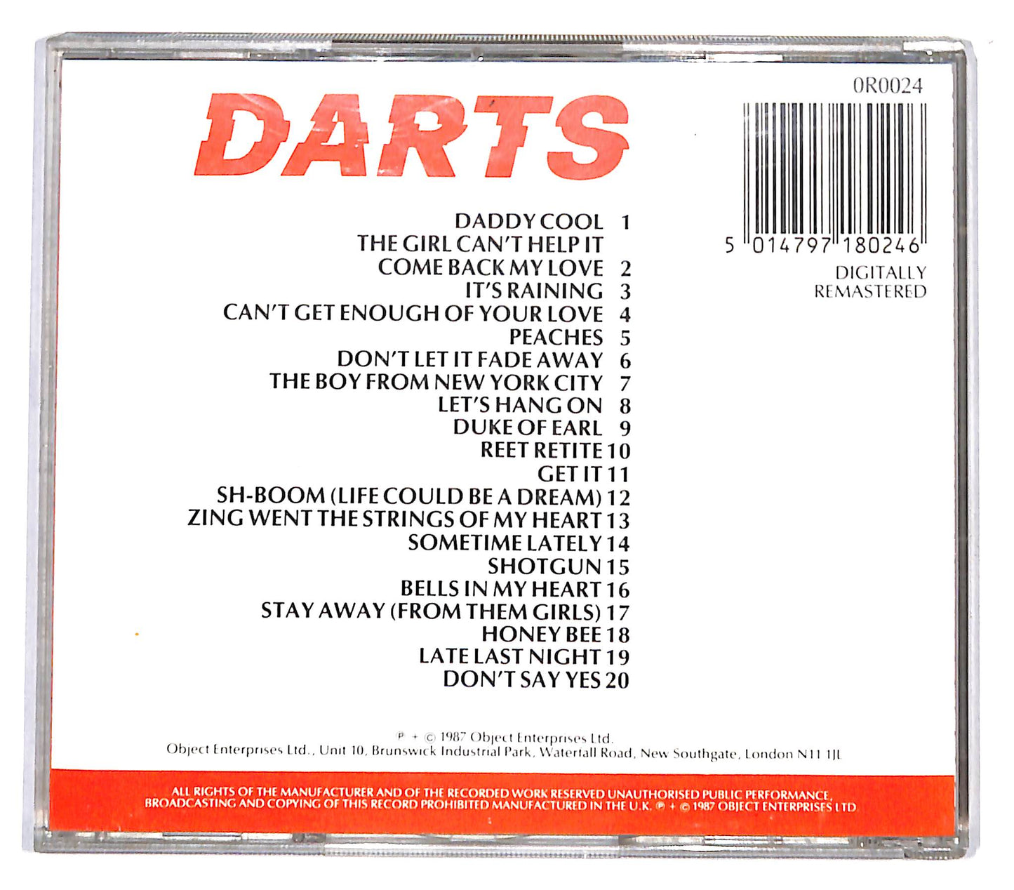 EBOND Darts - 20 Of The Best CD CD136231