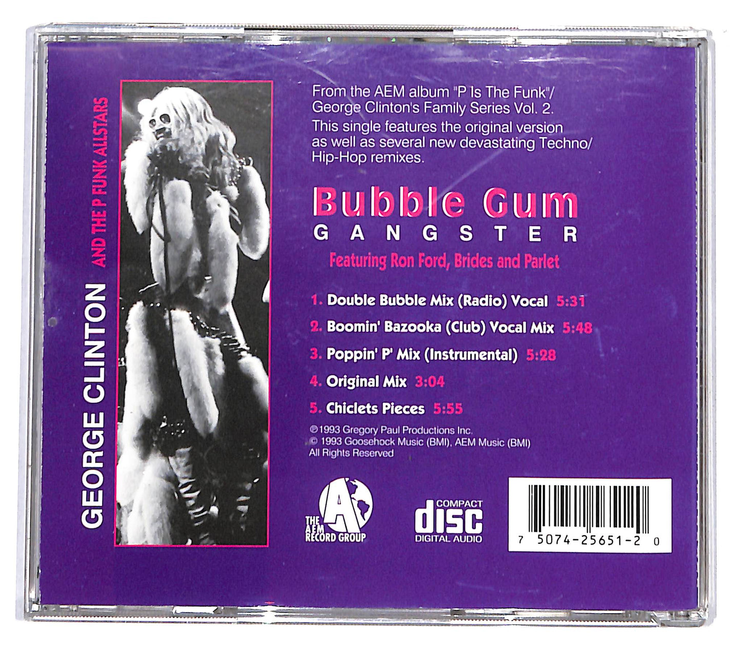 EBOND George Clinton - Bubble Gum Gangster CD CD136233