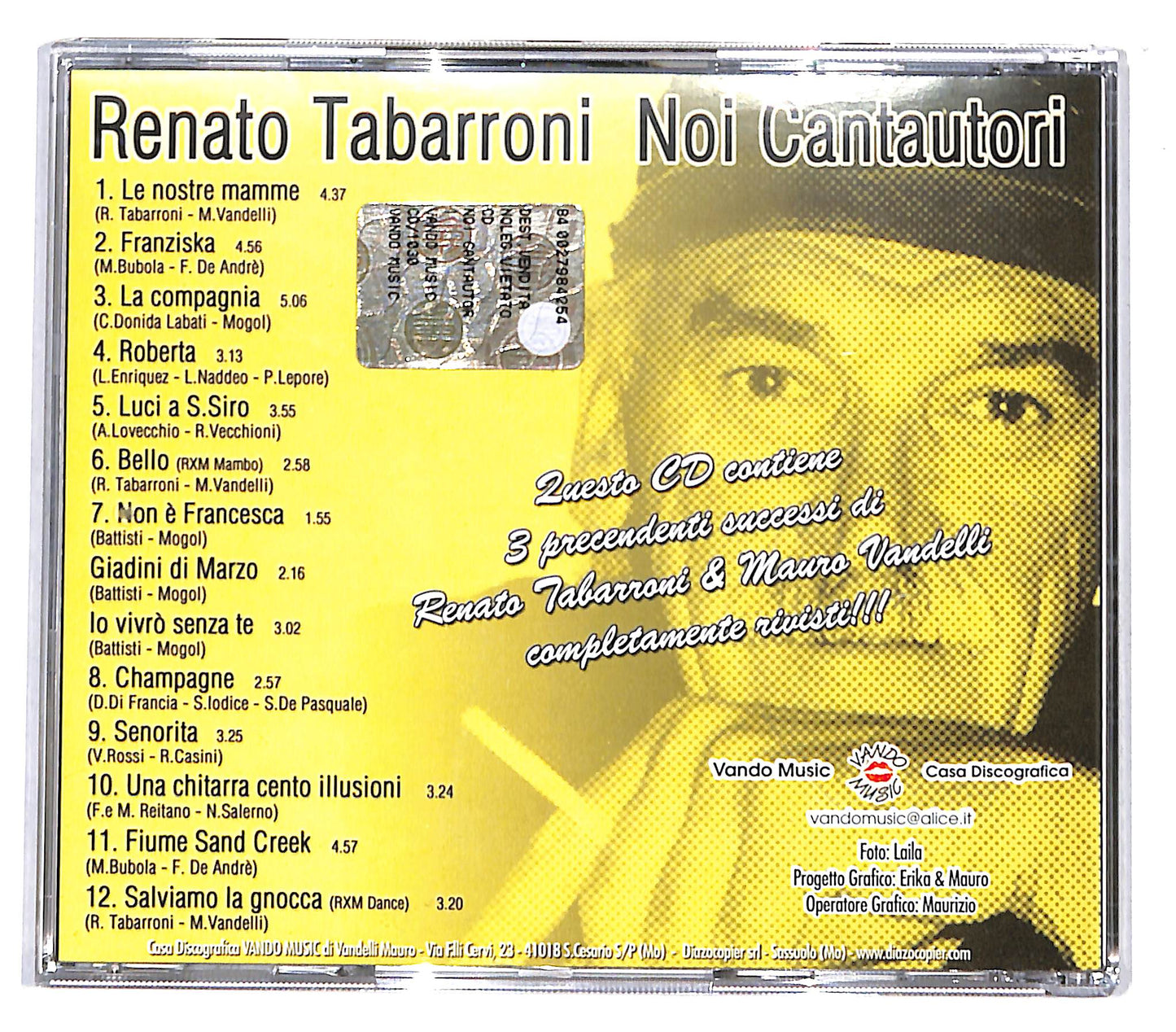 EBOND Renato Tabarroni - noi cantautori CD CD136236