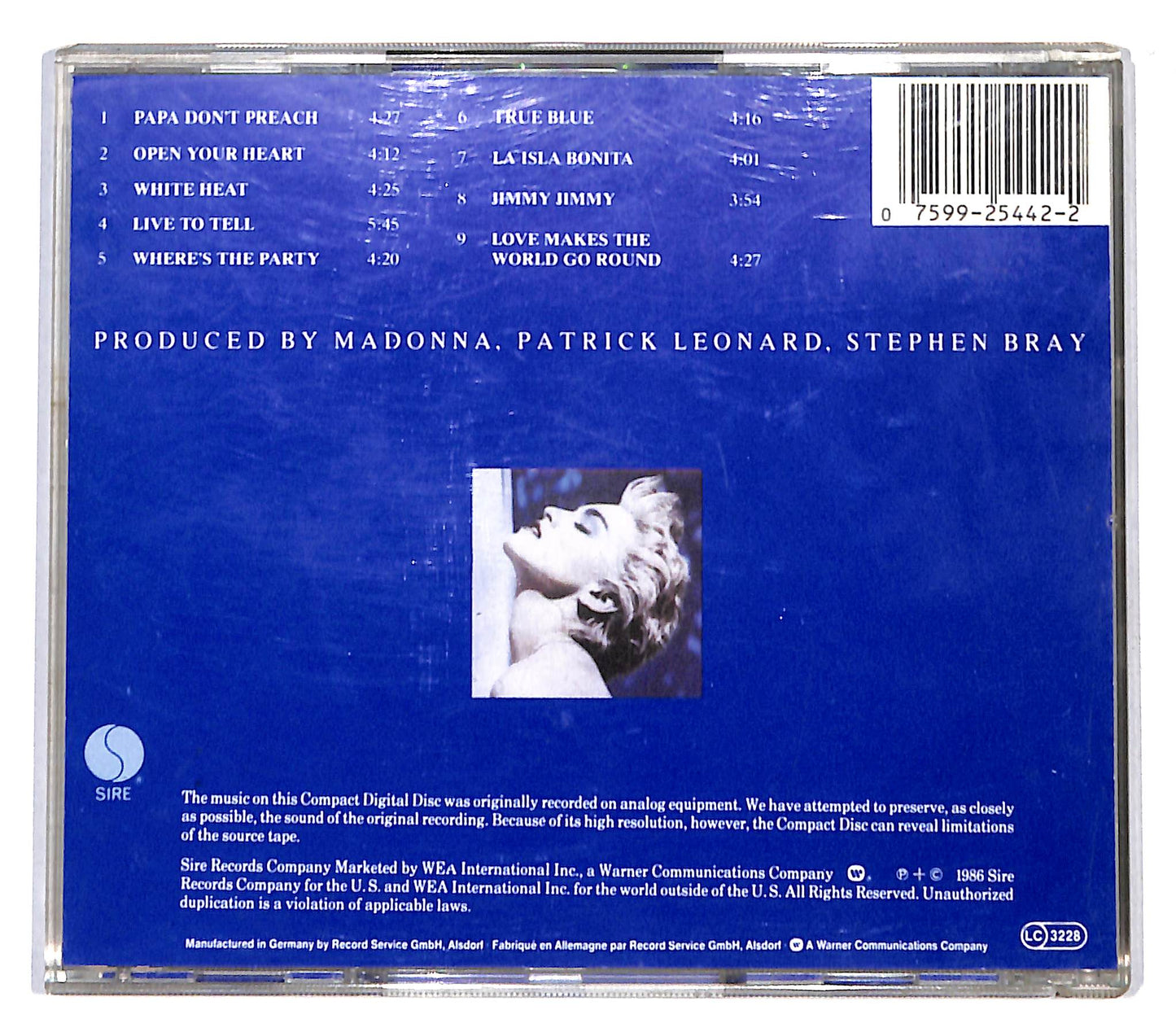 EBOND Madonna - True Blue CD CD136327