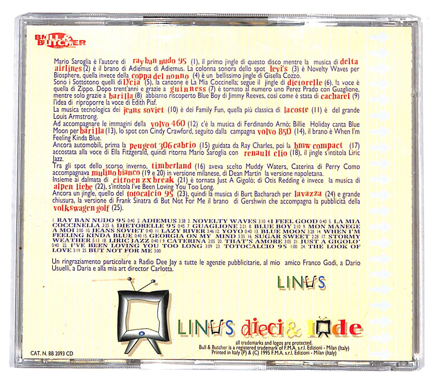 EBOND Various - Linus Dieci & Lode (Volume I) CD CD136339