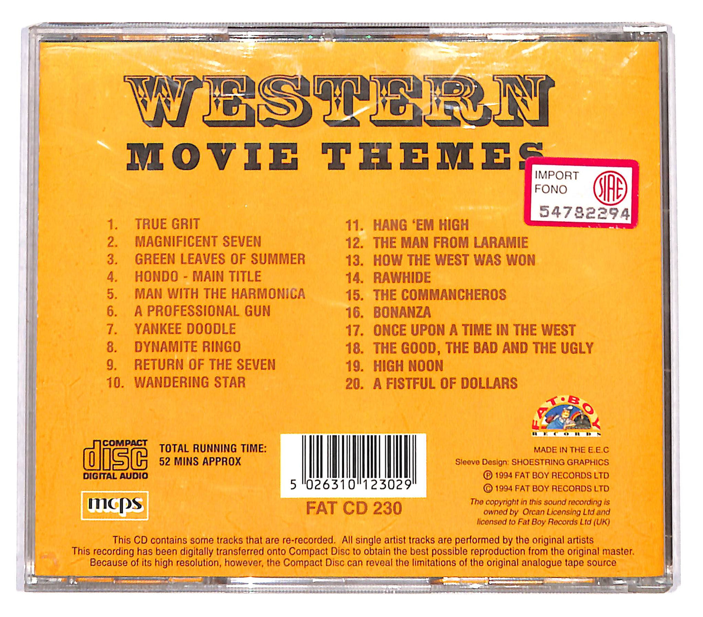 EBOND The Hollywood Studio Orchestra - Western Movie Themes CD CD136353