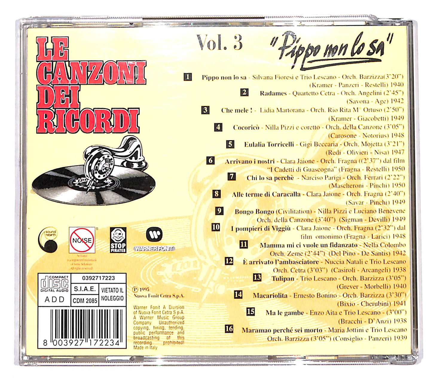 EBOND Various - Le Canzoni Dei Ricordi - Vol. 3 CD CD136362