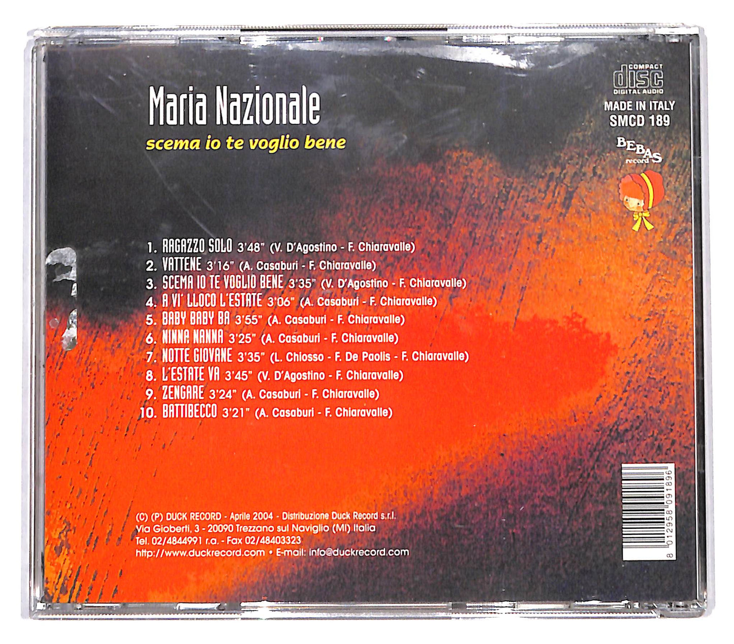 EBOND Maria Nazionale - Scema Io Te Voglio Bene CD CD136404