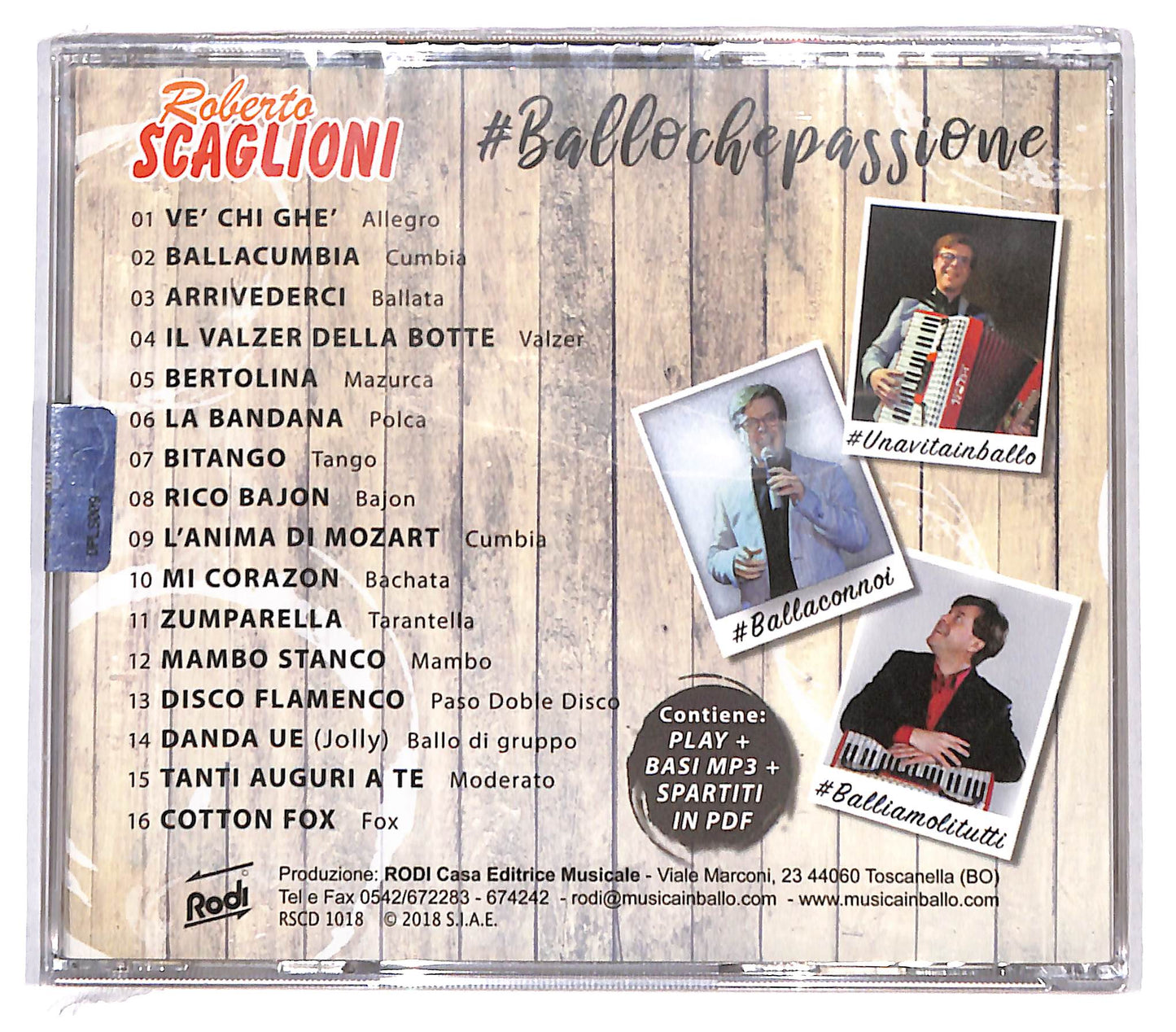 EBOND Roberto Scaglioni - #Ballochepassione CD CD136406