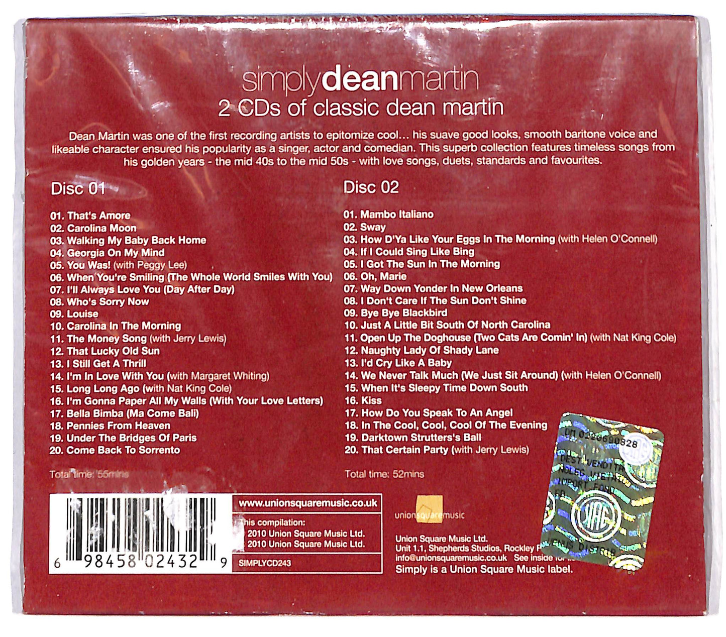 EBOND Various - Simply deanmartin CD CD136421