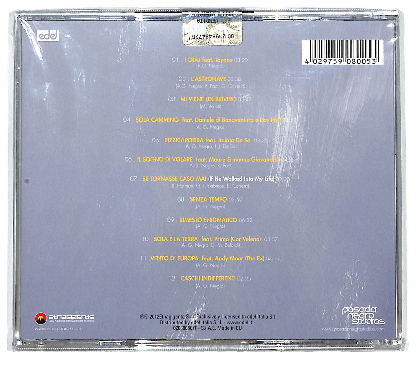EBOND Grazia Negro - Ragazze Forty CD CD136545