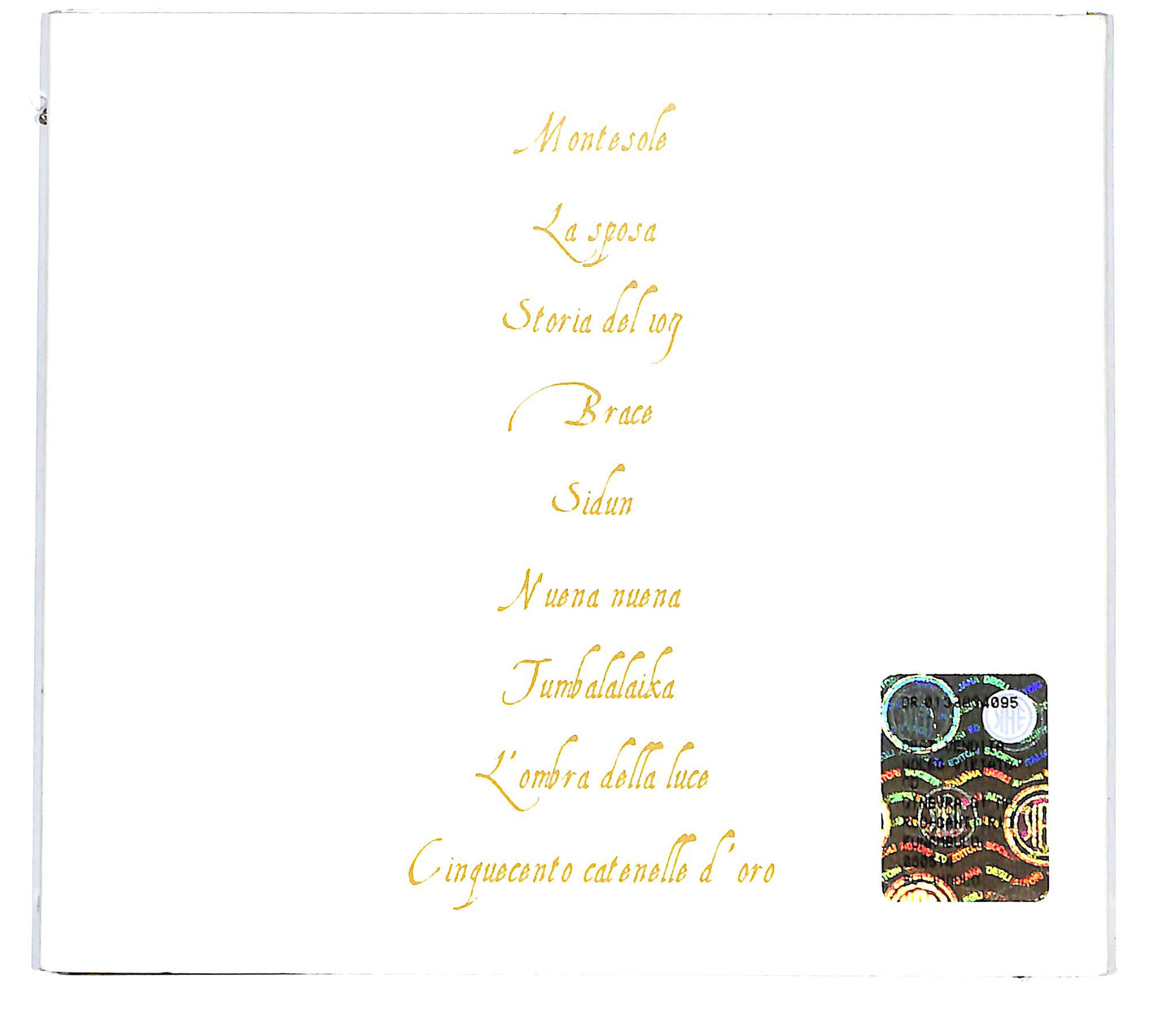 EBOND Ginevra Di Marco - Canti, Richiami D'amore CD CD136558