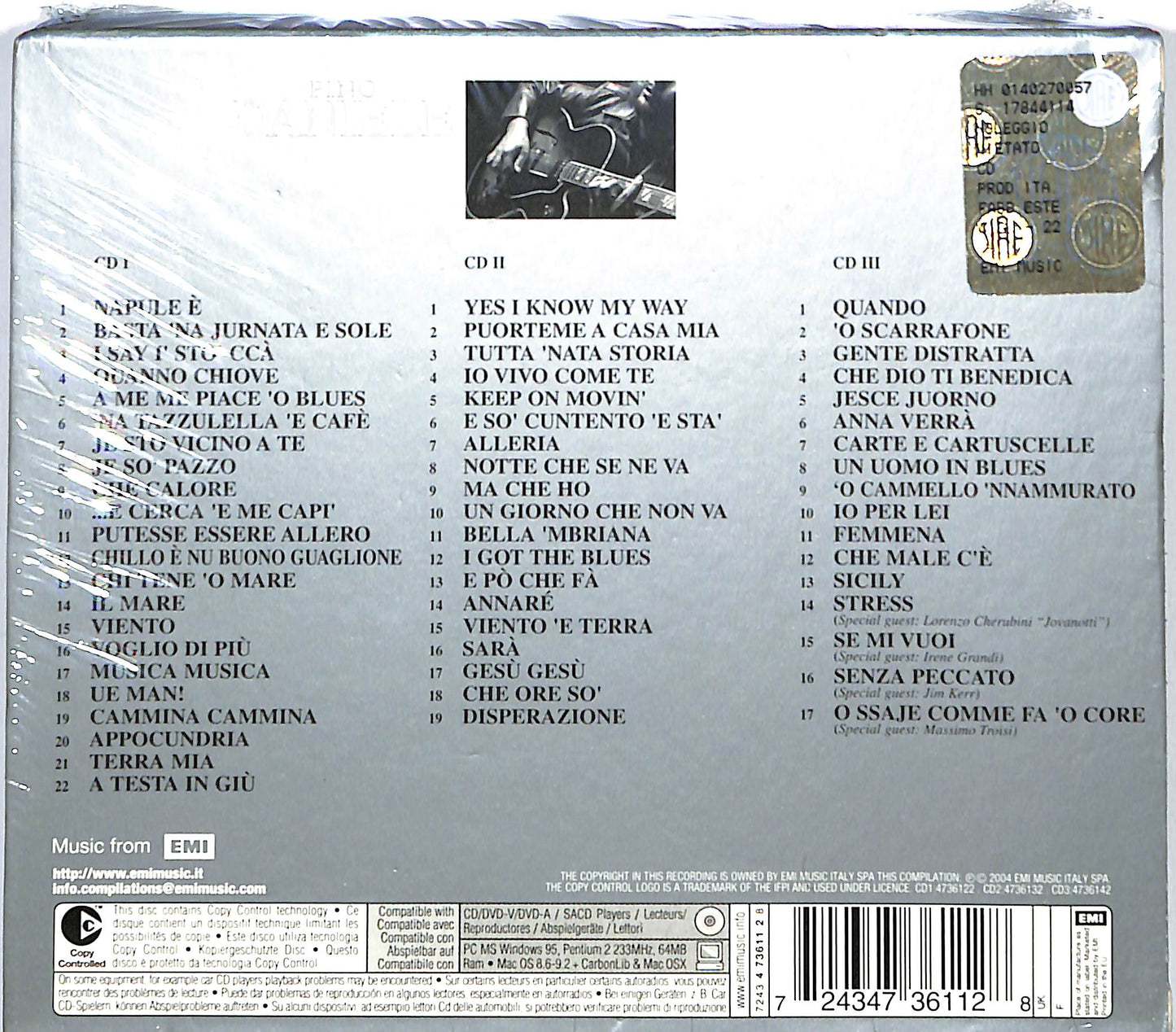 EBOND Pino Daniele - The Platinum Collection (3 dischi) CD CD136561