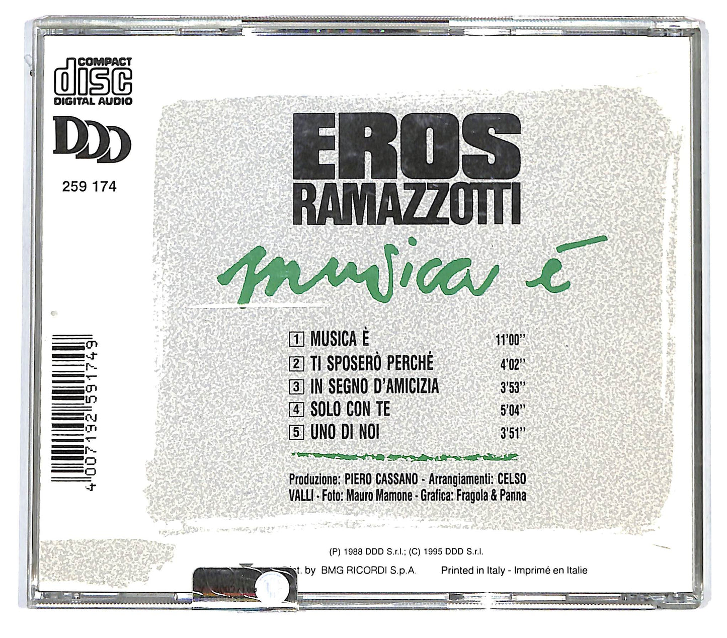 EBOND Eros Ramazzotti - Musica E CD CD136574