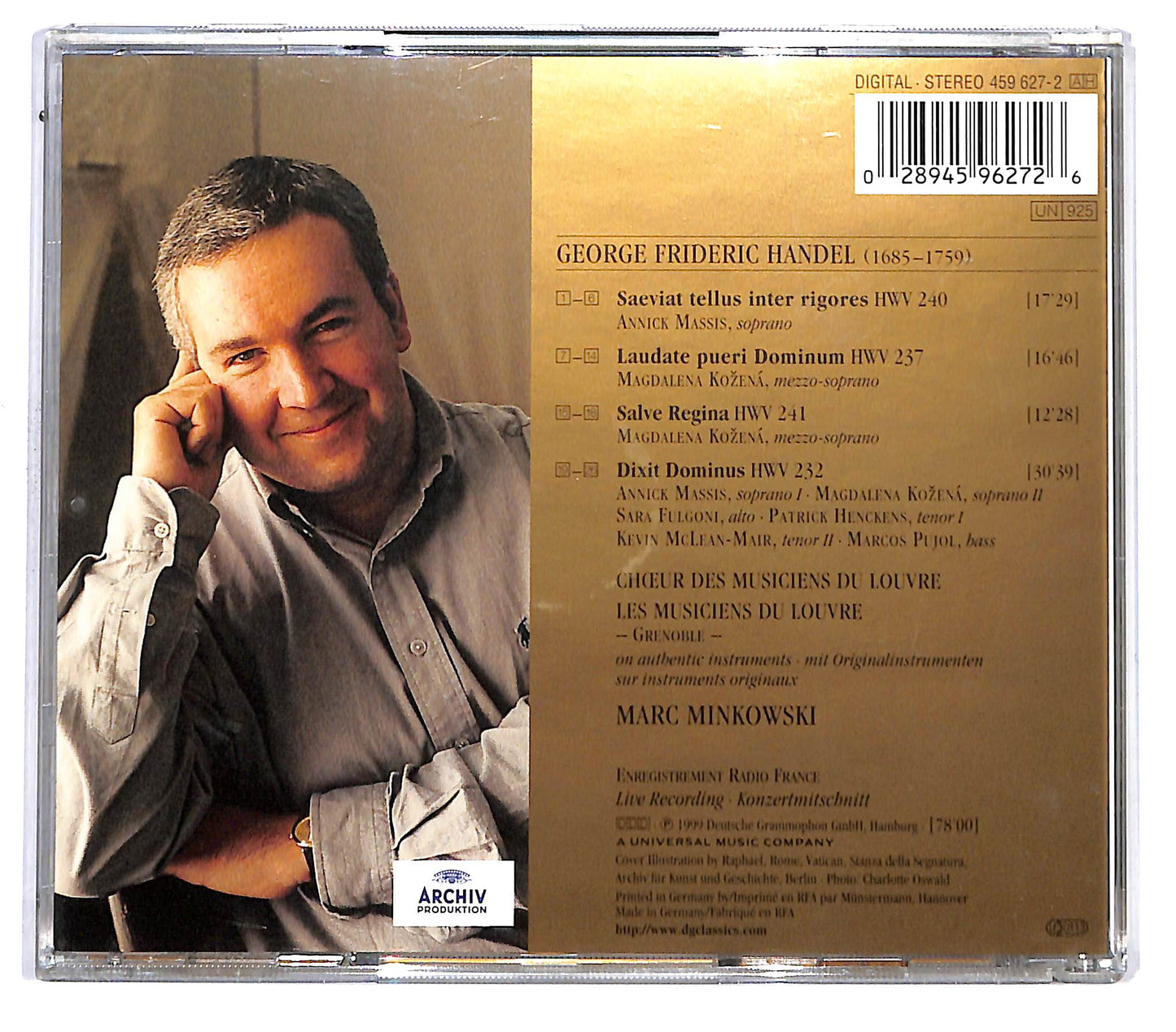 EBOND · Les Musiciens Du Louvre · Marc Minkowski - Dixit Dominus / Salve Regina / Laudate Pueri / Saeviat Tellus CD CD136643
