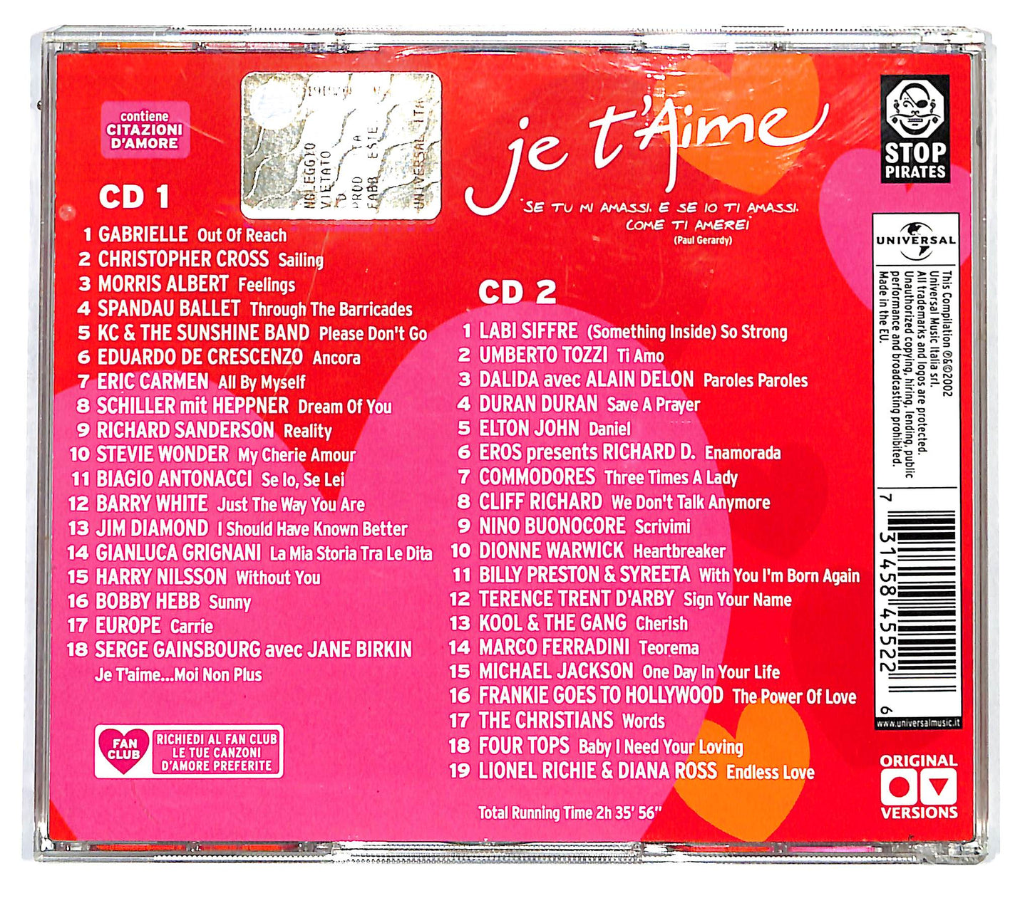 EBOND Various - Je T'Aime CD CD136717