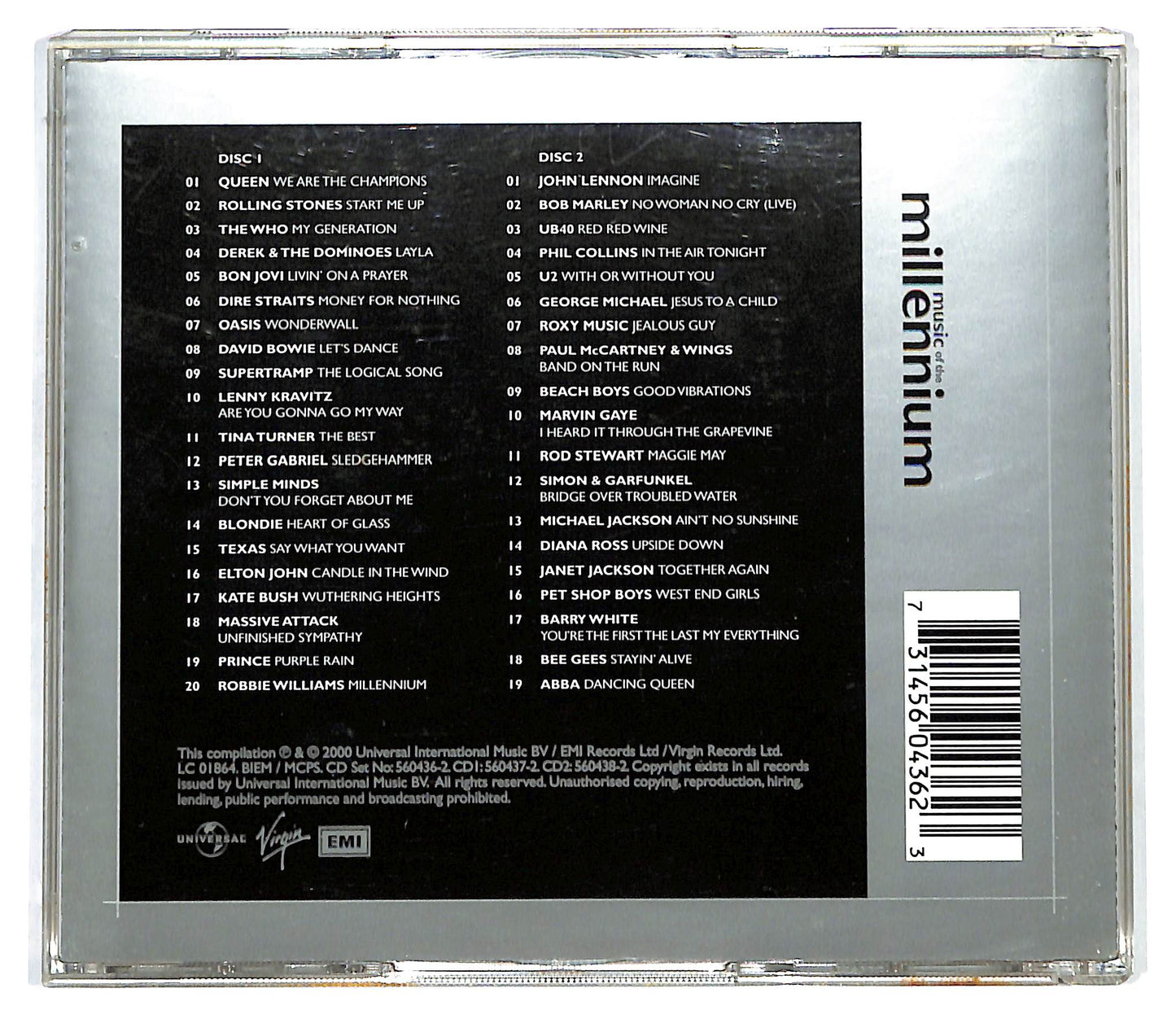 EBOND Various - Music Of The Millennium CD CD136718