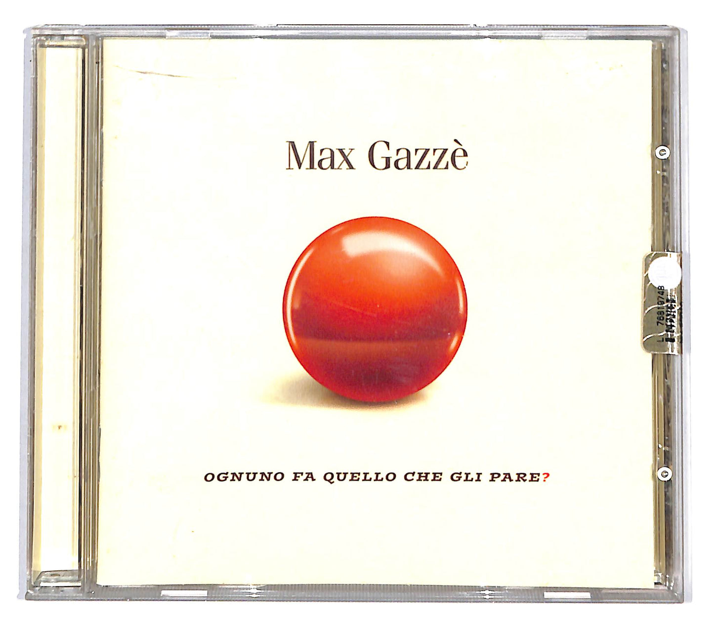 EBOND Max Gazze - Ognuno Fa Quello Che Gli Pare? CD CD136802