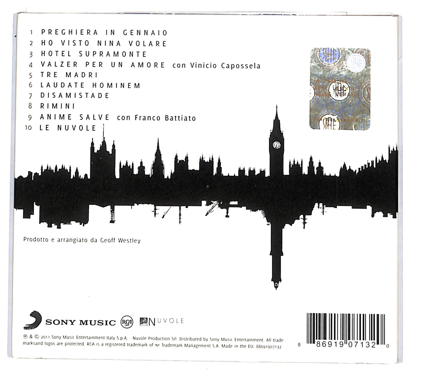 EBOND Fabrizio De Andre / London Symphony Orchestra - Sogno N. 1 CD CD136809