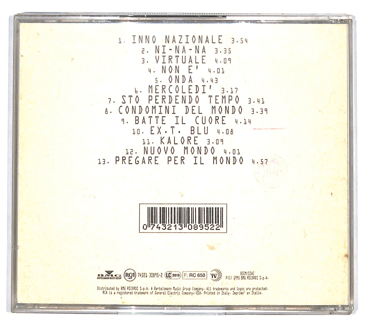 EBOND Luca Carboni - Mondo CD CD136814