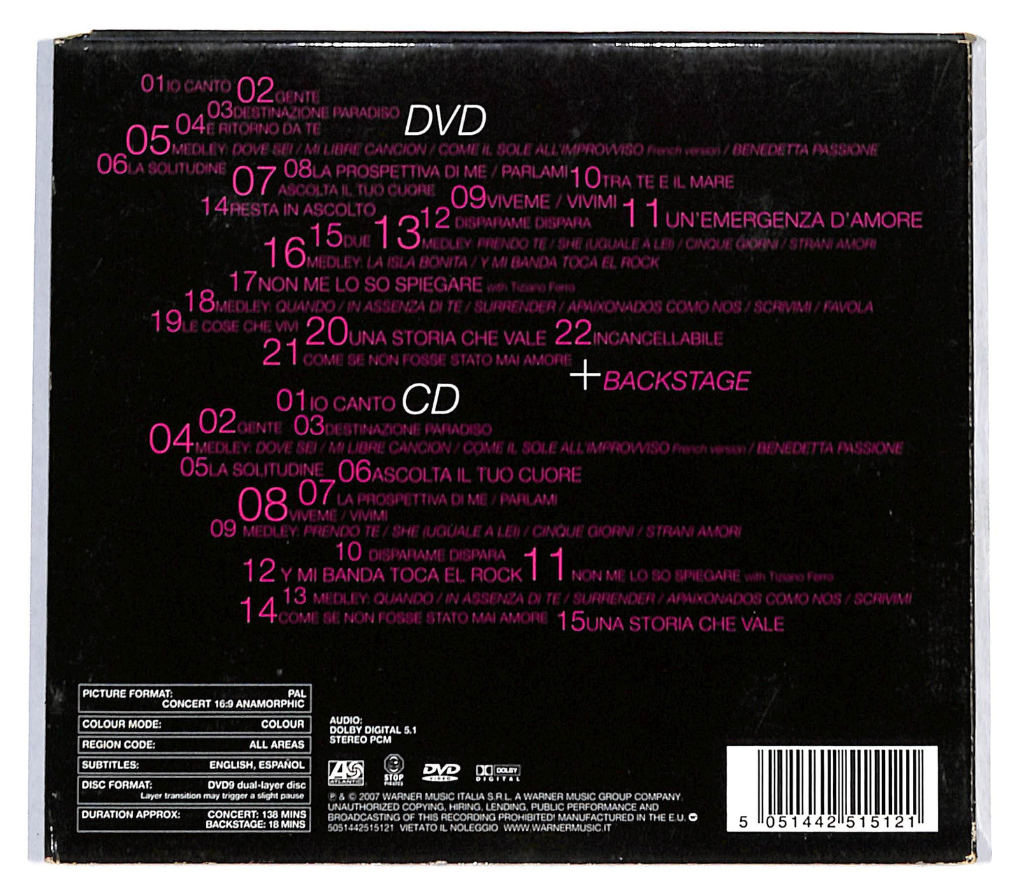 EBOND Laura Pausini - San Siro 2007 + DVD DIGIPACK CD CD136917