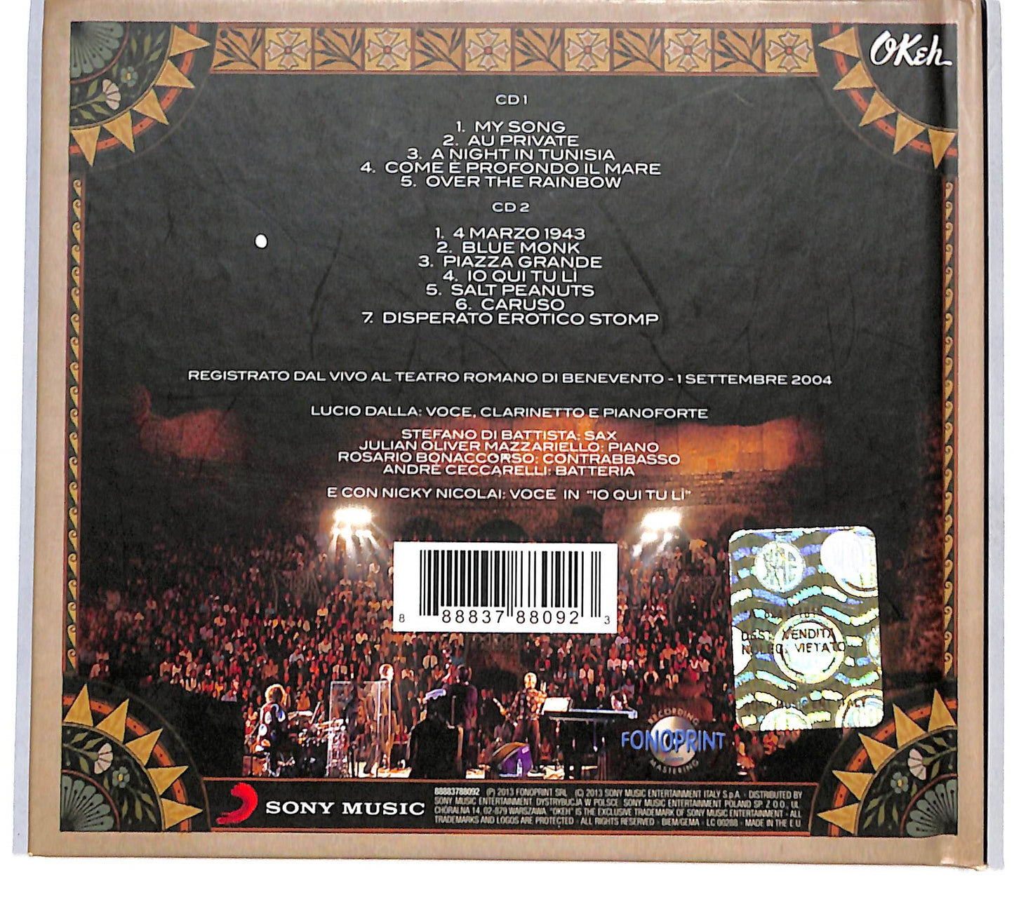 EBOND Lucio Dalla - In Quella Notte Di Stelle CD CD136930