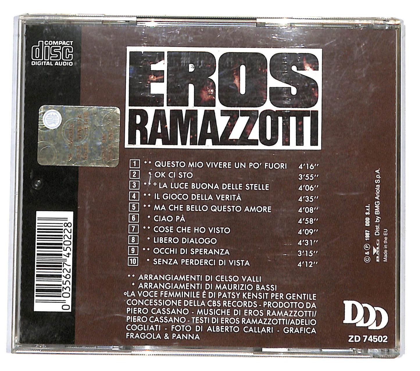 EBOND Eros Ramazzotti - In Certi Momenti CD CD136949