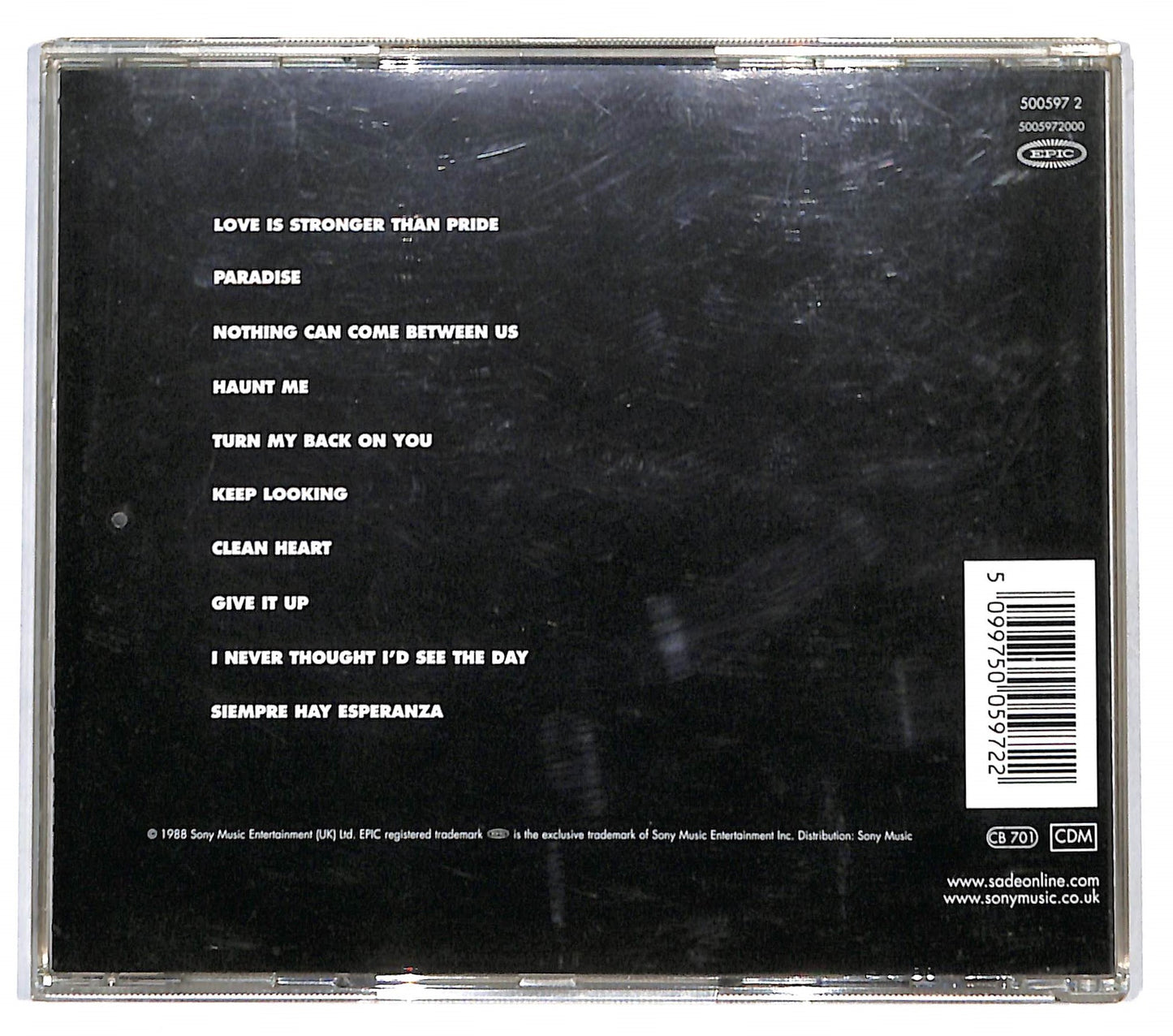 EBOND Sade - Stronger Than Pride CD CD137013