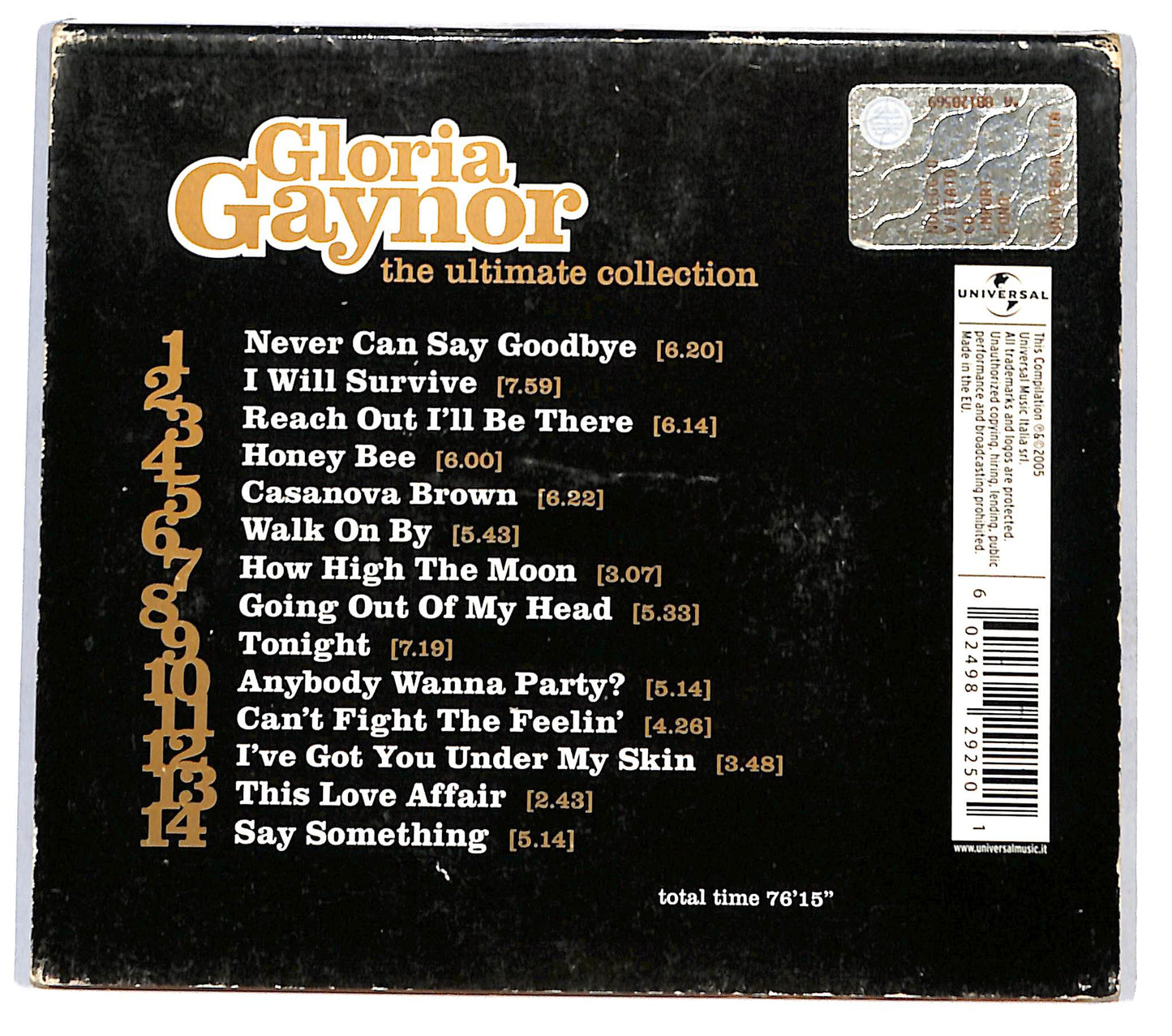 EBOND Gloria Gaynor - The Ultimate Collection slipcase CD CD137030