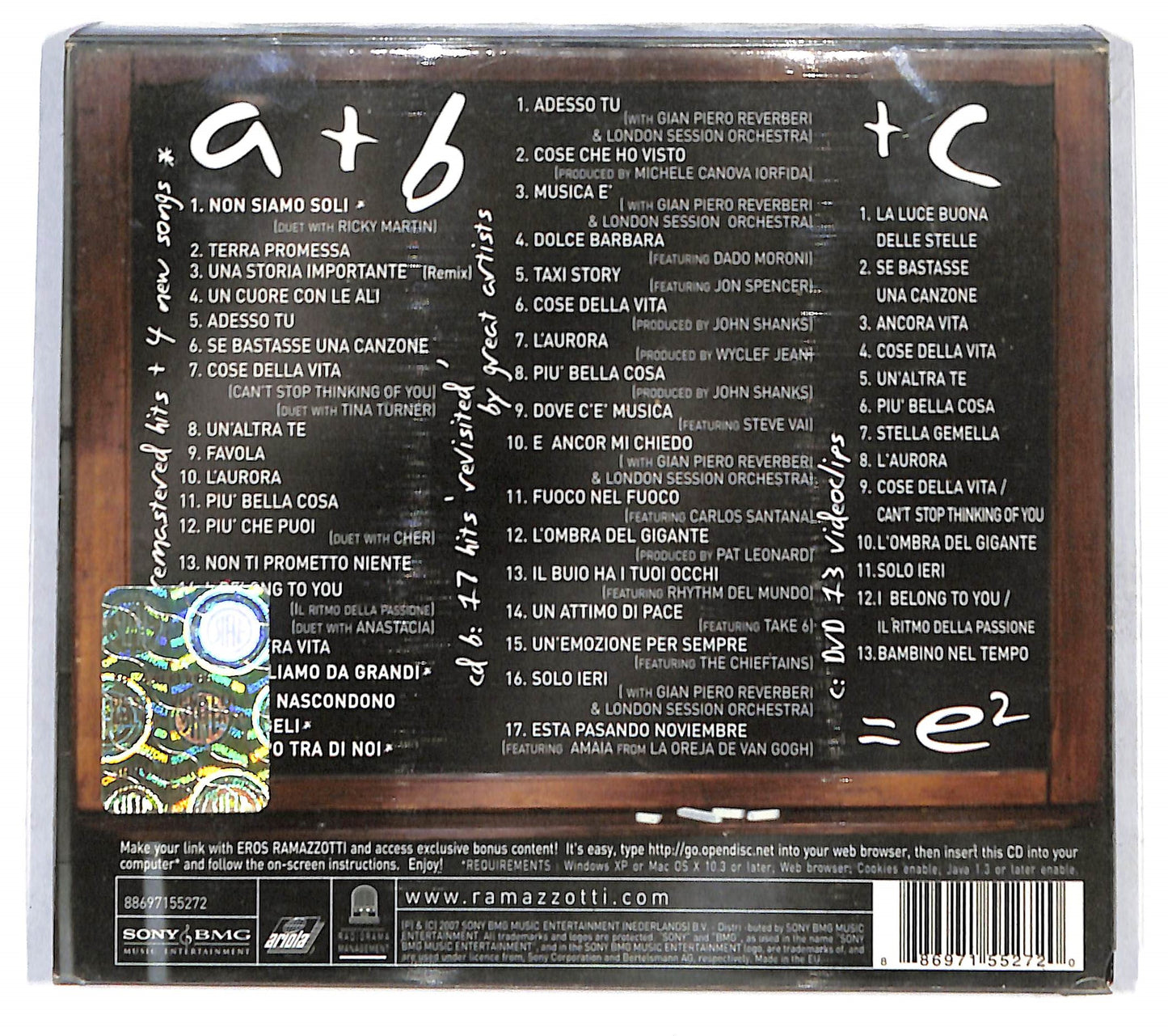 EBOND Eros Ramazzotti - E² +DVD CD CD137037