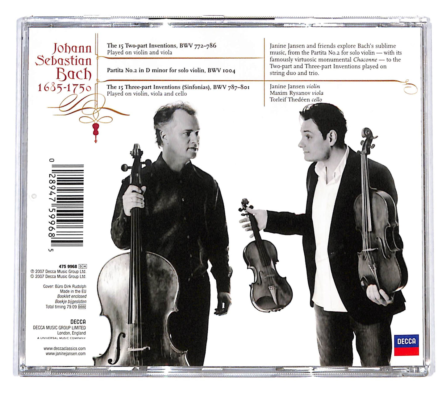 EBOND Bach - Janine Jansen - Inventions & Partita CD CD137049