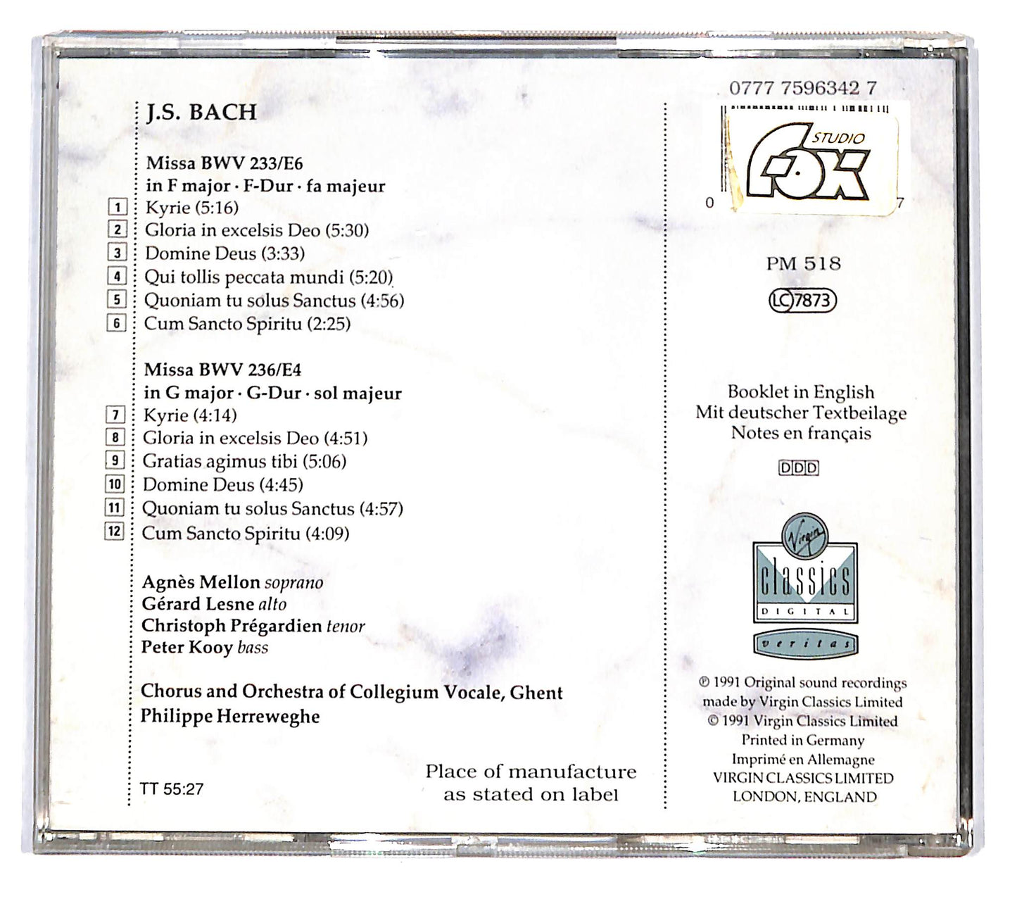 EBOND J.S. Bach - Missae BWV 233 & 236 CD CD137051