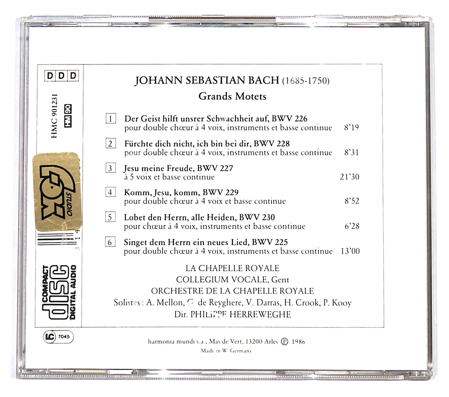 EBOND J.S. Bach - Motets CD CD137114