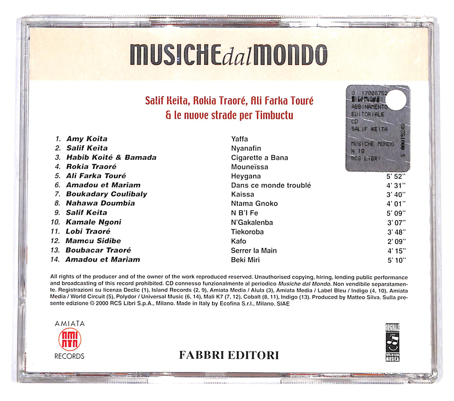 EBOND Various - Africa - Mali - Musiche dal Mondo CD CD137136