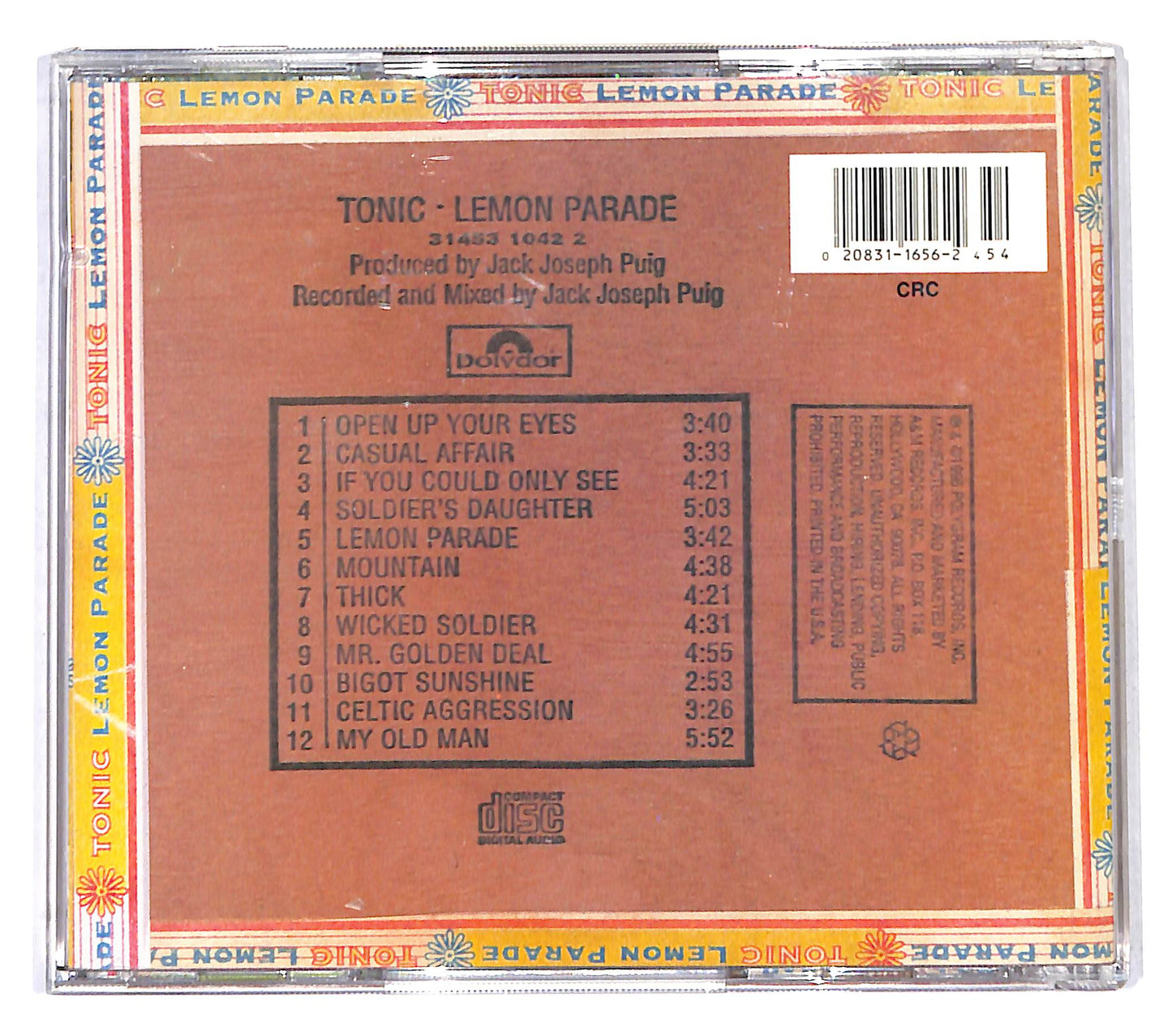 EBOND Tonic - Lemon Parade CD CD137142