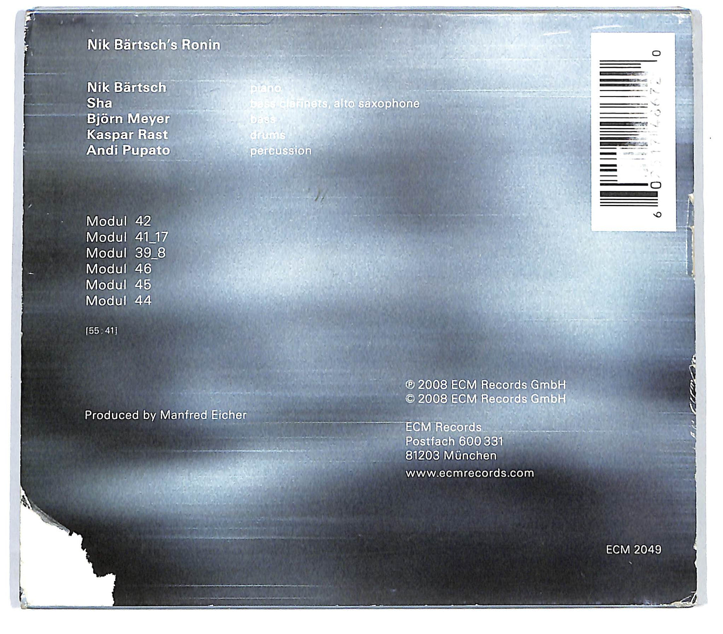 EBOND Nik Bartsch's Ronin - Holon CD CD137210