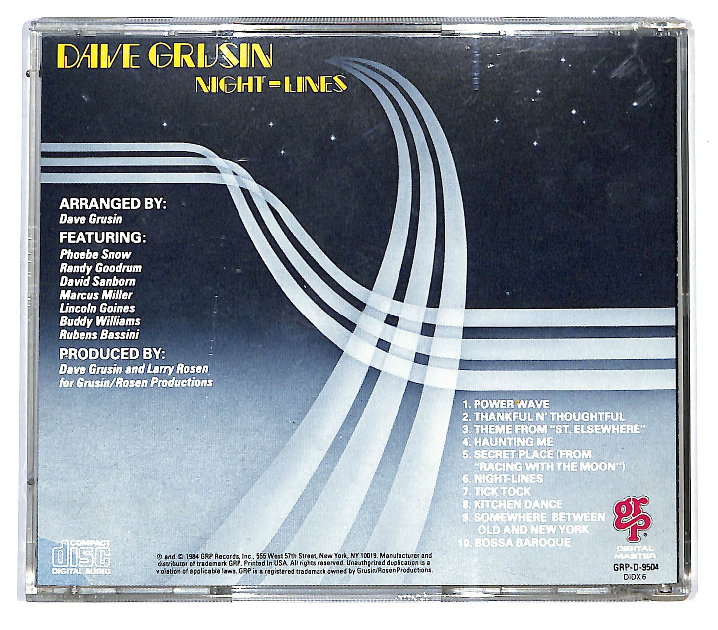 EBOND Dave Grusin - Night-Lines CD CD137241