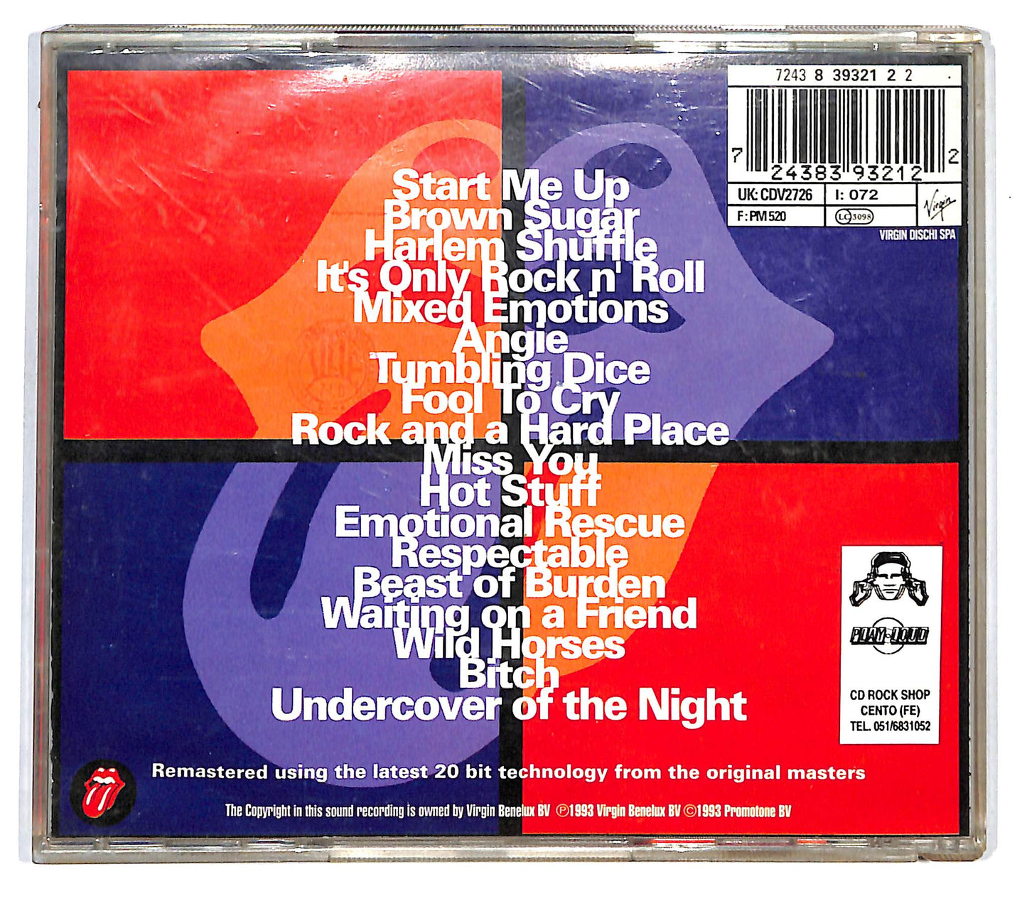 EBOND The Best Of The Rolling Stones '71 - '93 - Jump Back CD CD137261
