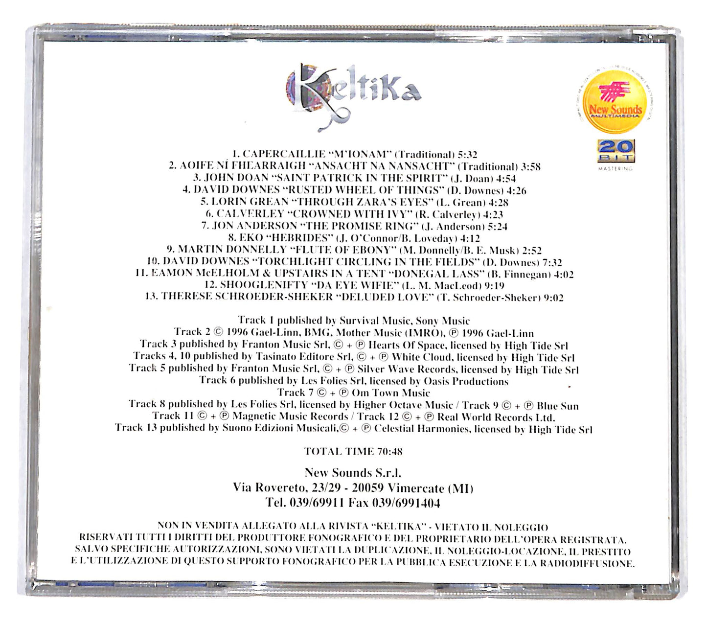 EBOND Various - Keltika Vol. 11 CD CD137339