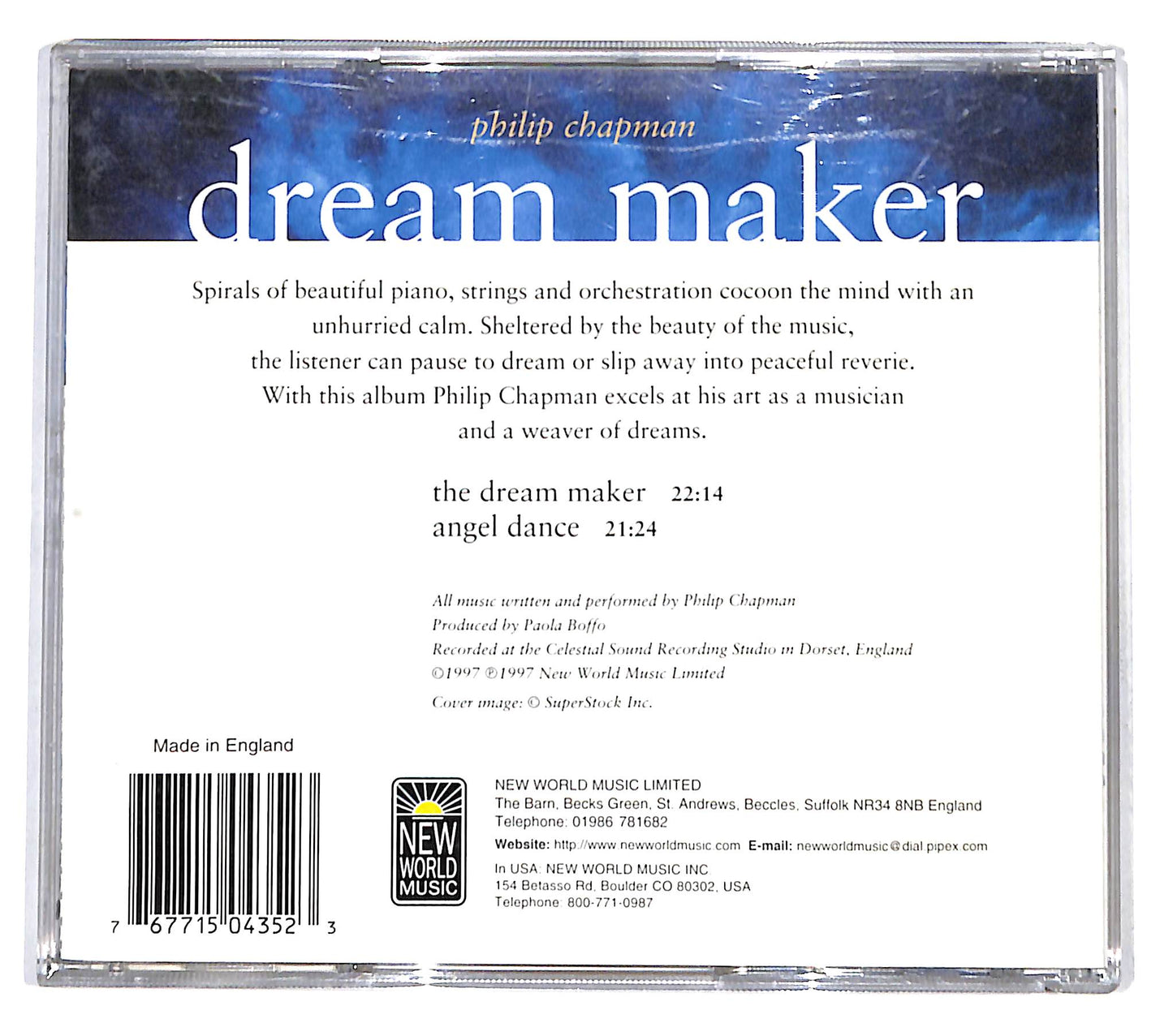 EBOND Philip Chapman - Dream Maker CD CD137361