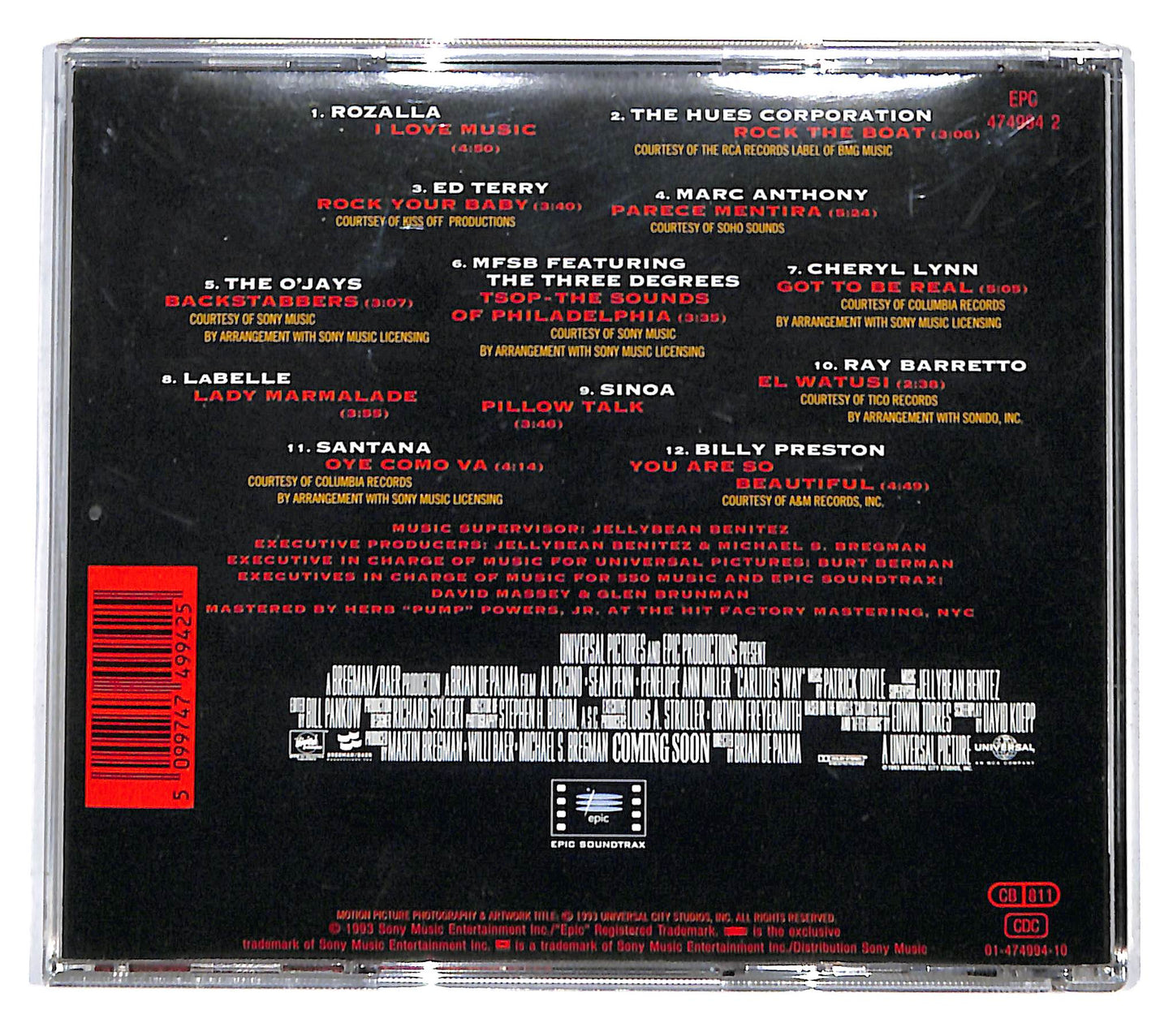 EBOND Various - Carlito's Way (Music From The Motion Picture) CD CD137421