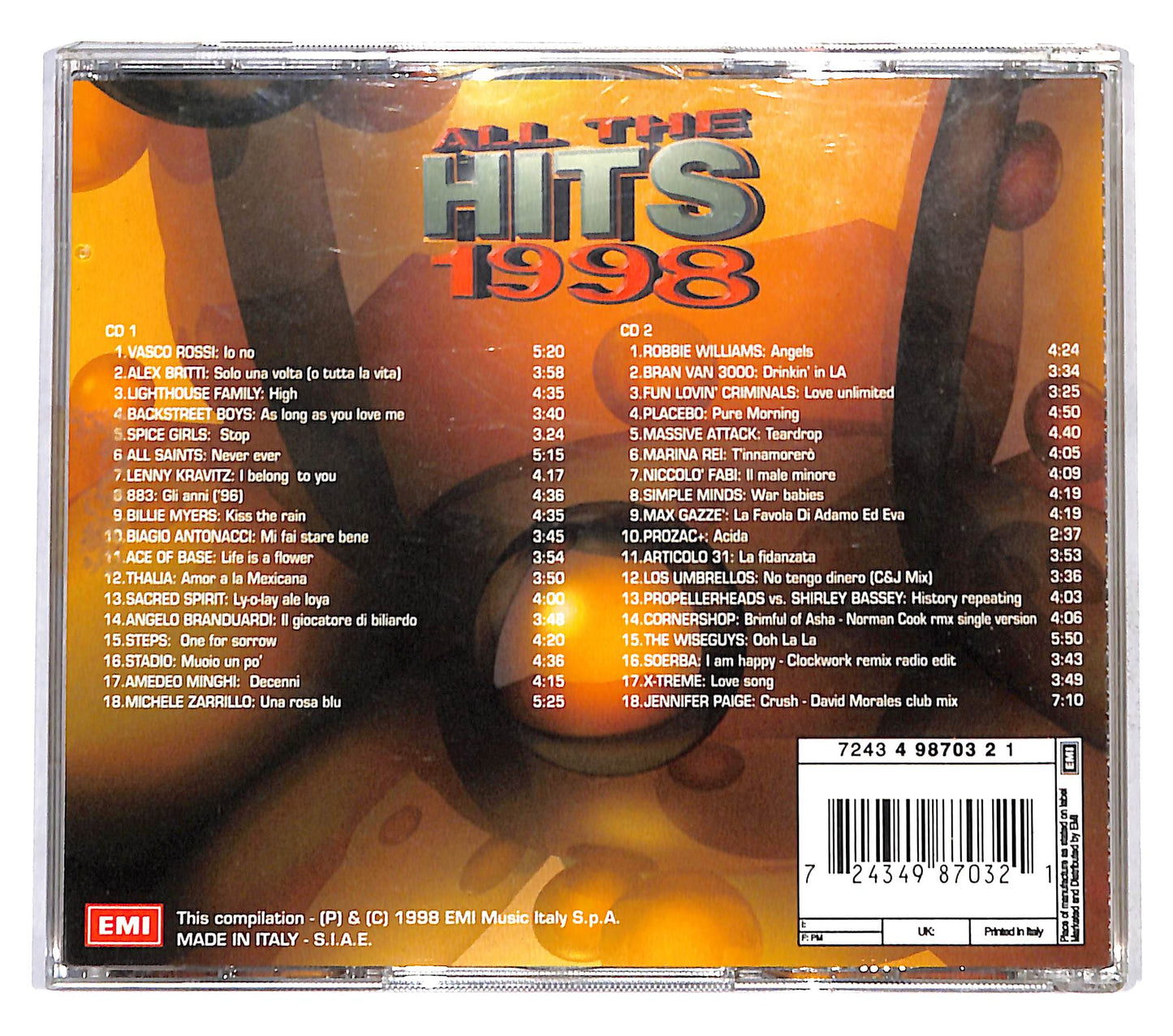 EBOND Various - All The Hits 1998 CD CD137502