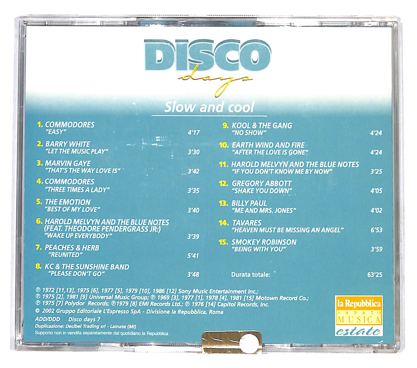 EBOND Various - disco days - slow and cool vol.7 EDITORIALE CD CD137526