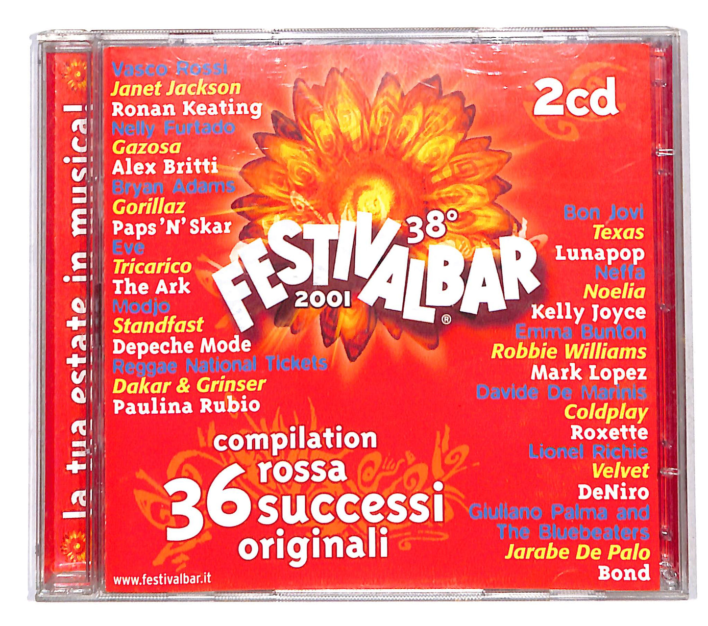 EBOND Various - 38° Festivalbar 2001 Compilation Rossa CD CD137535