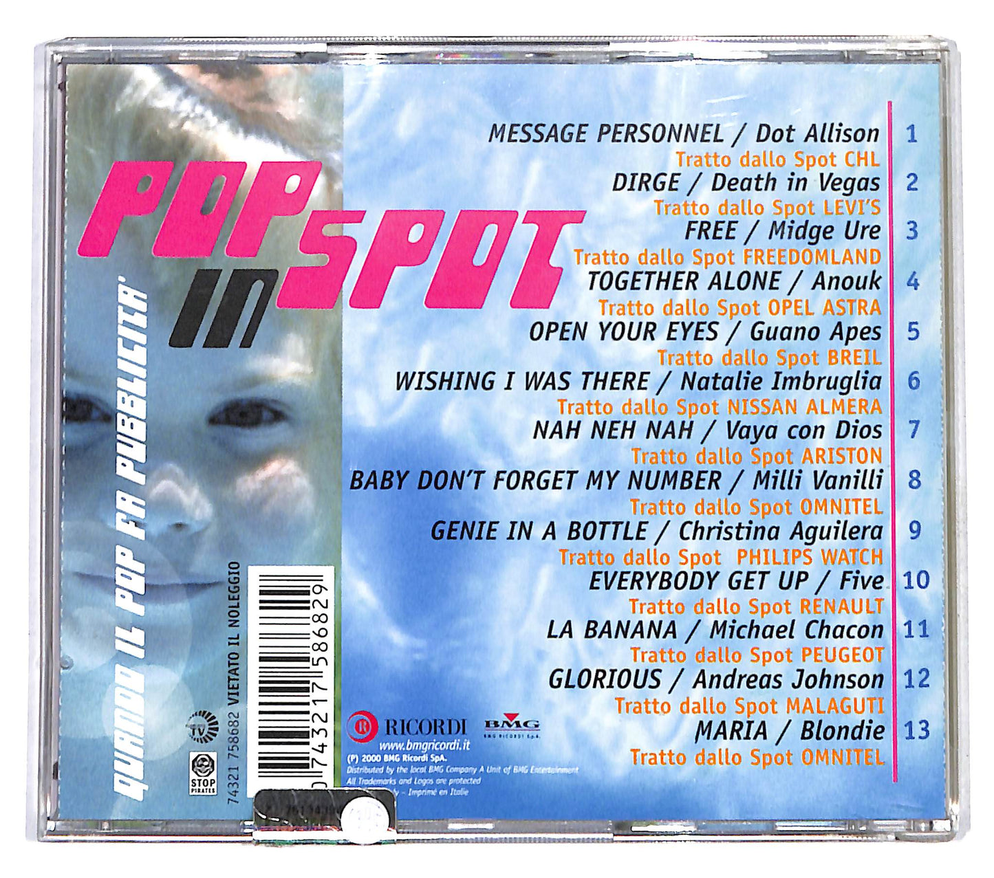 EBOND Various - Pop In Spot (Quando Il Pop Fa Pubblicita) CD CD137549