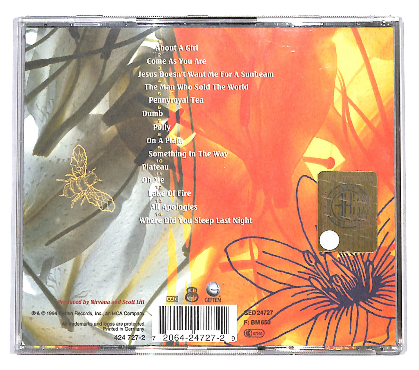 EBOND Nirvana - MTV Unplugged In New York CD CD137550