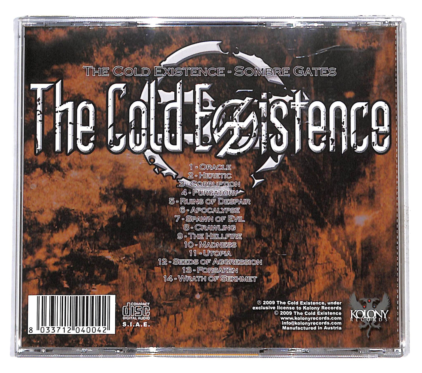EBOND The Cold Existence - Sombre Gates CD CD137650