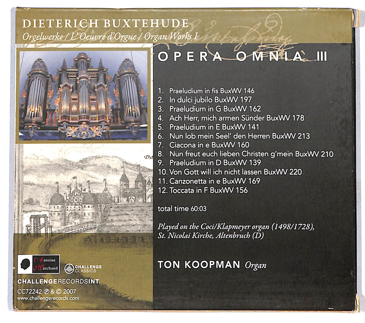 EBOND Ton Koopman - Opera Omnia III Organ Works 1 CD CD137714