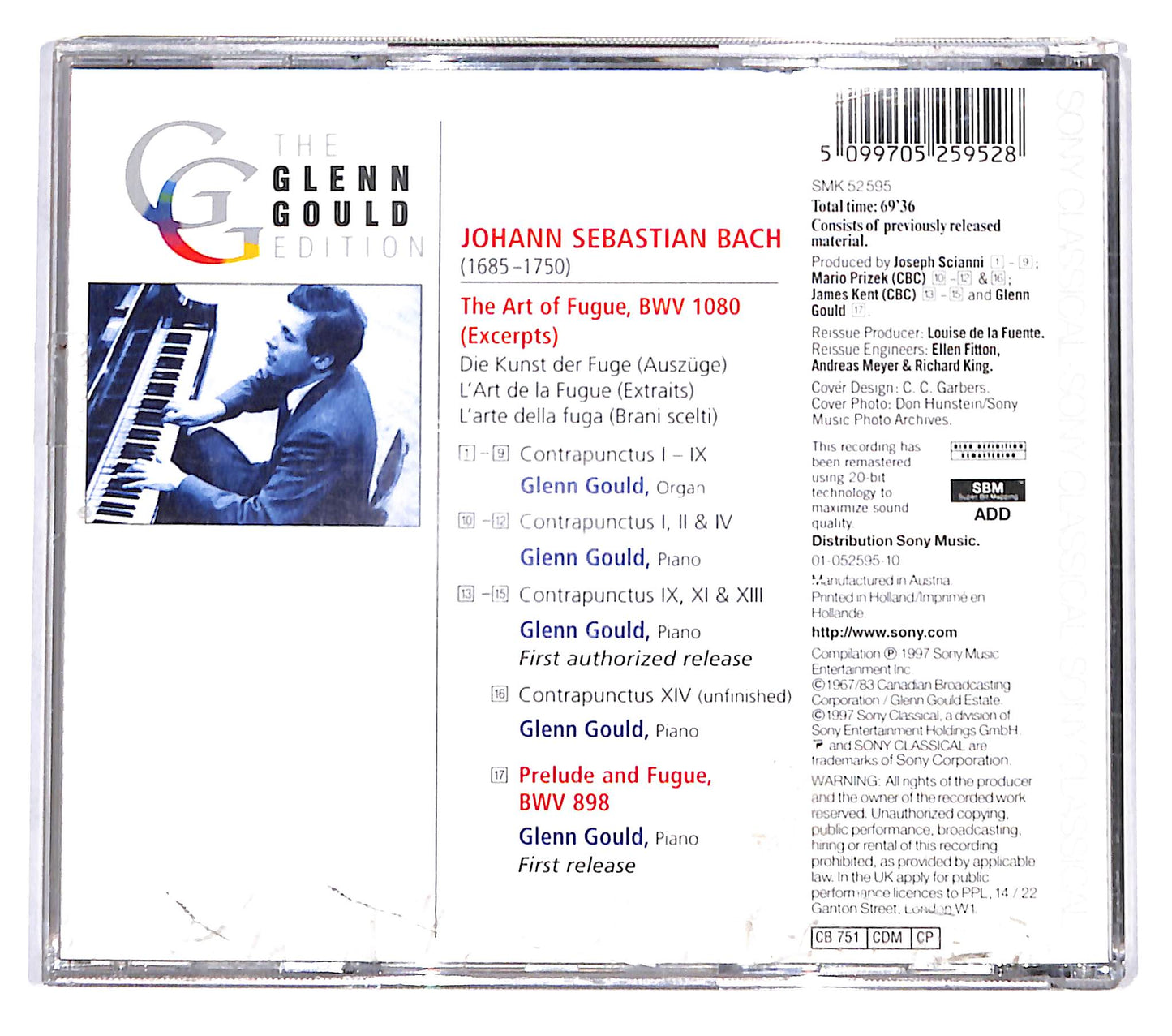 EBOND Glenn Gould Bach - The glenn gould edition the art of fugue CD CD137717