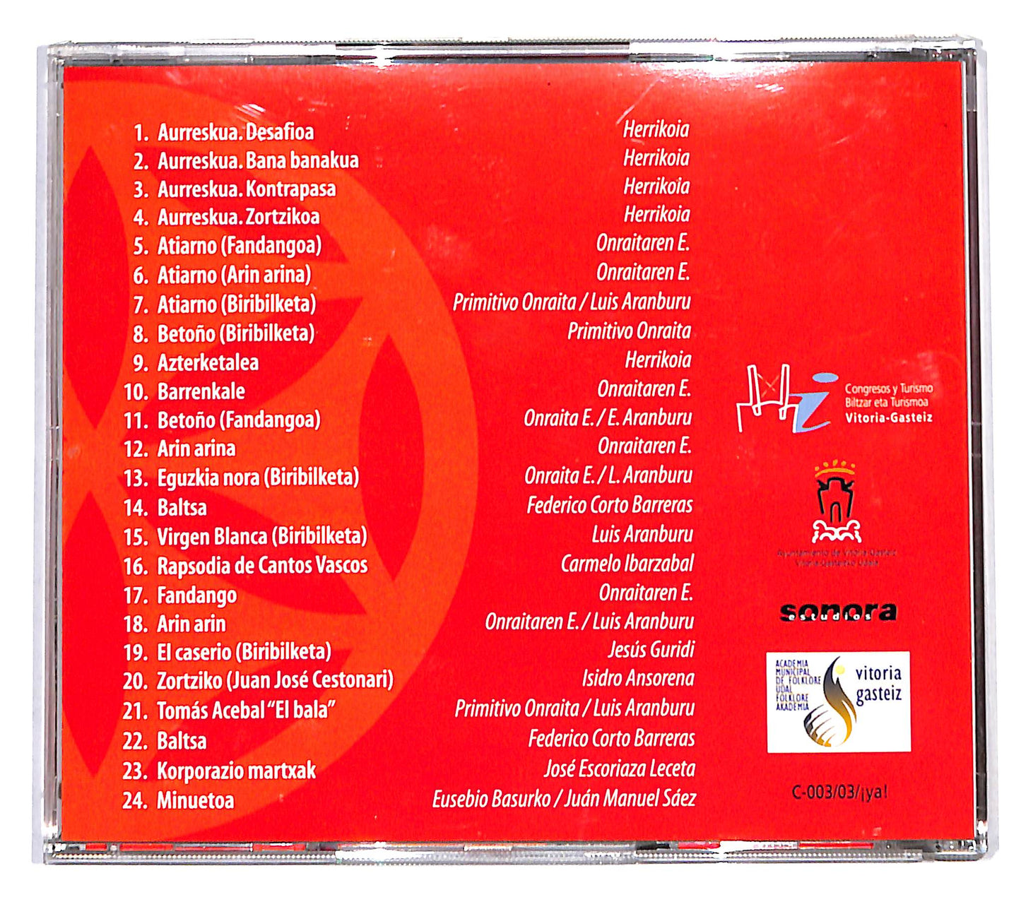 EBOND Gasteizko Udal Txistulari Taldea - Banda Municipal CD CD137733