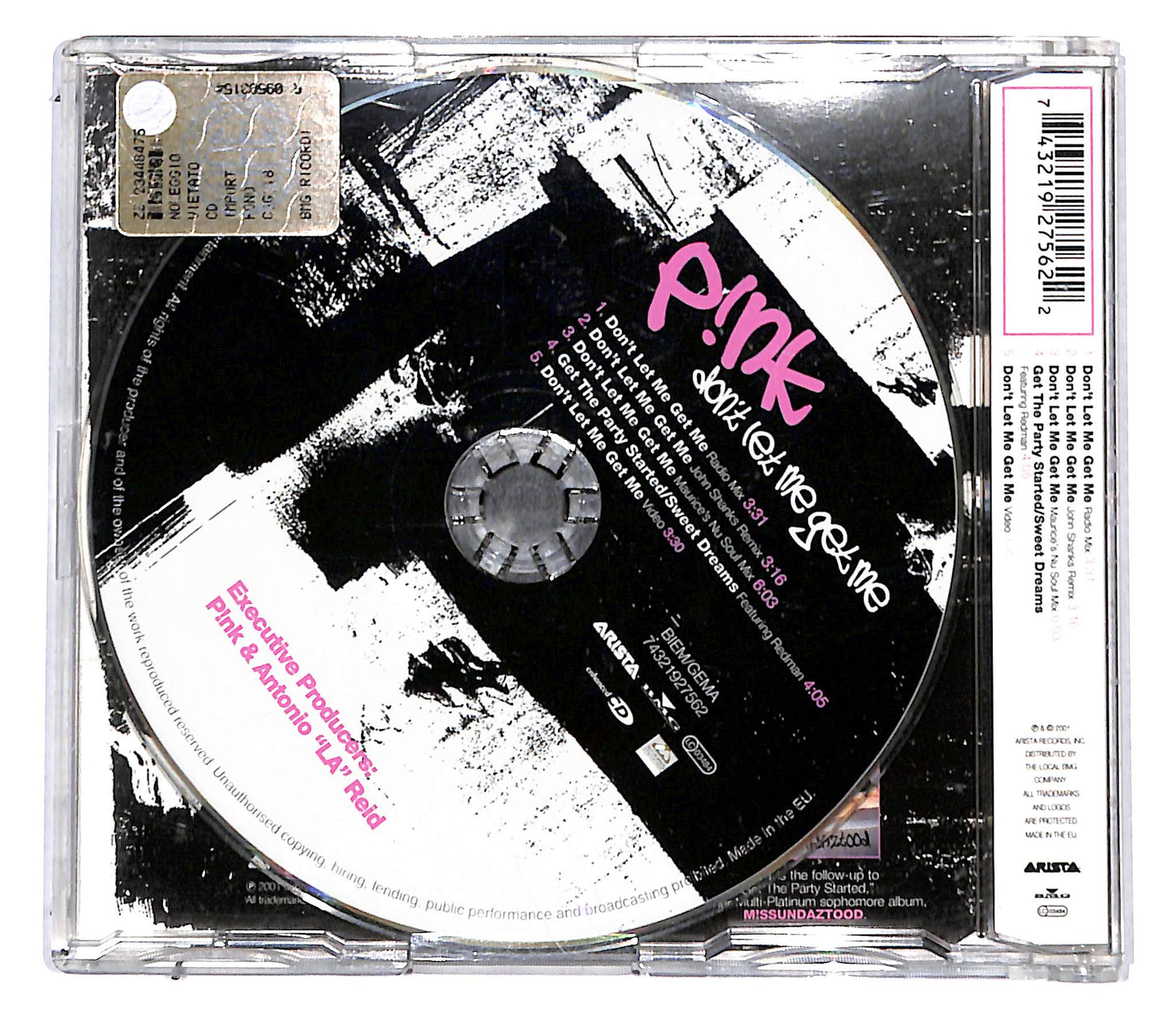 EBOND P!NK - Don't Let Me Get Me CD CD137738